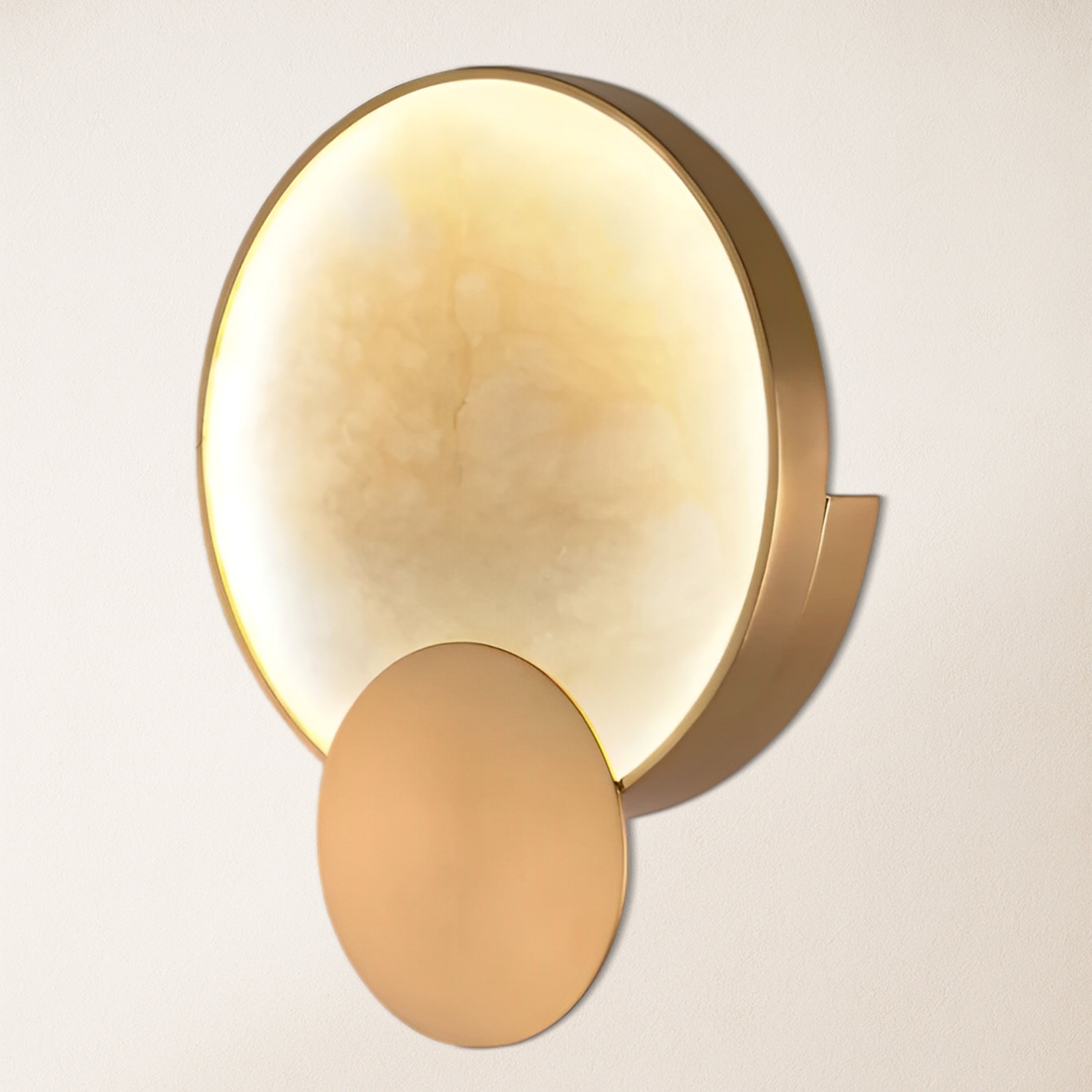 Mintreux Terre Sve Alabaster Wall Sconce 8''D