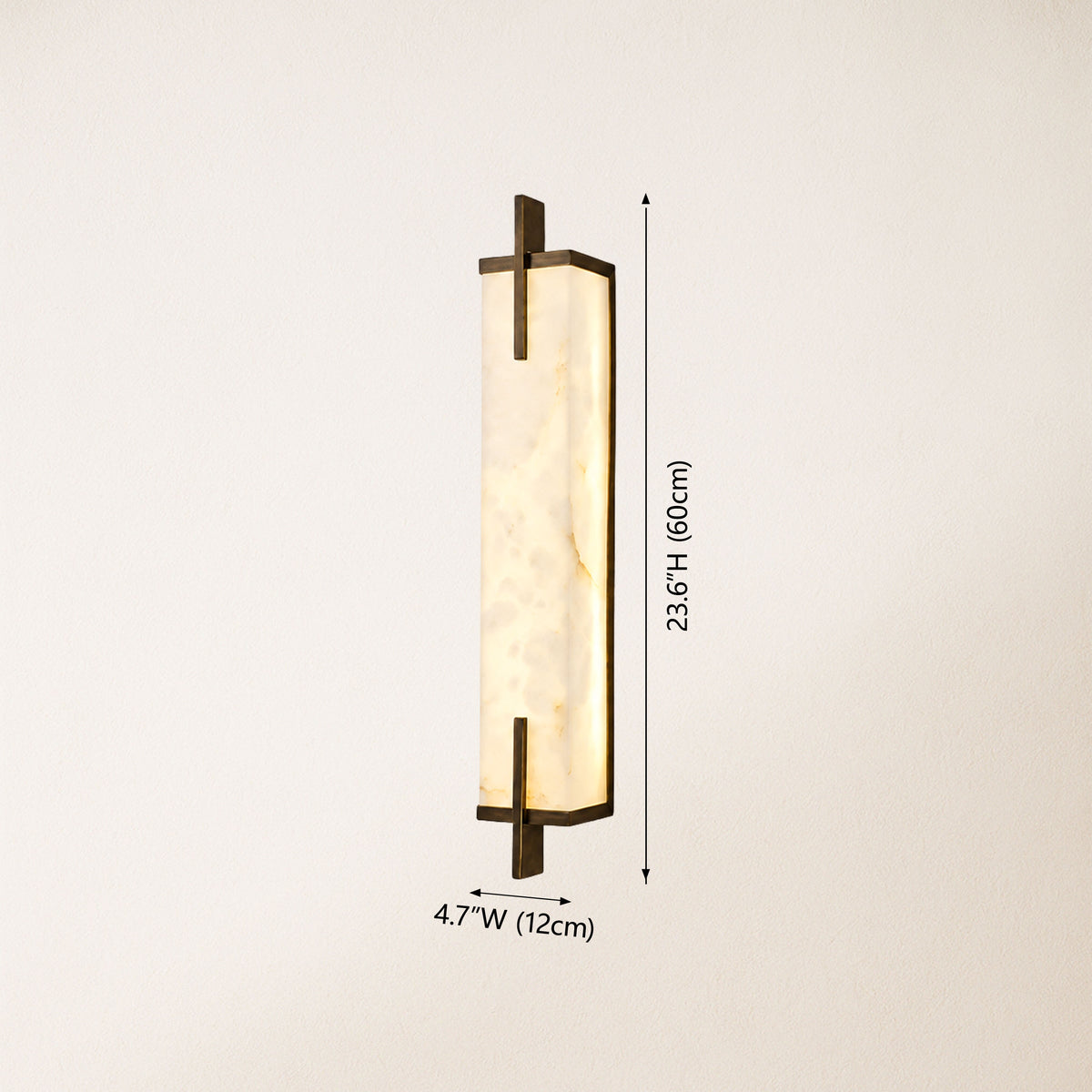 Vespera Alabaster Linear Wall Sconce