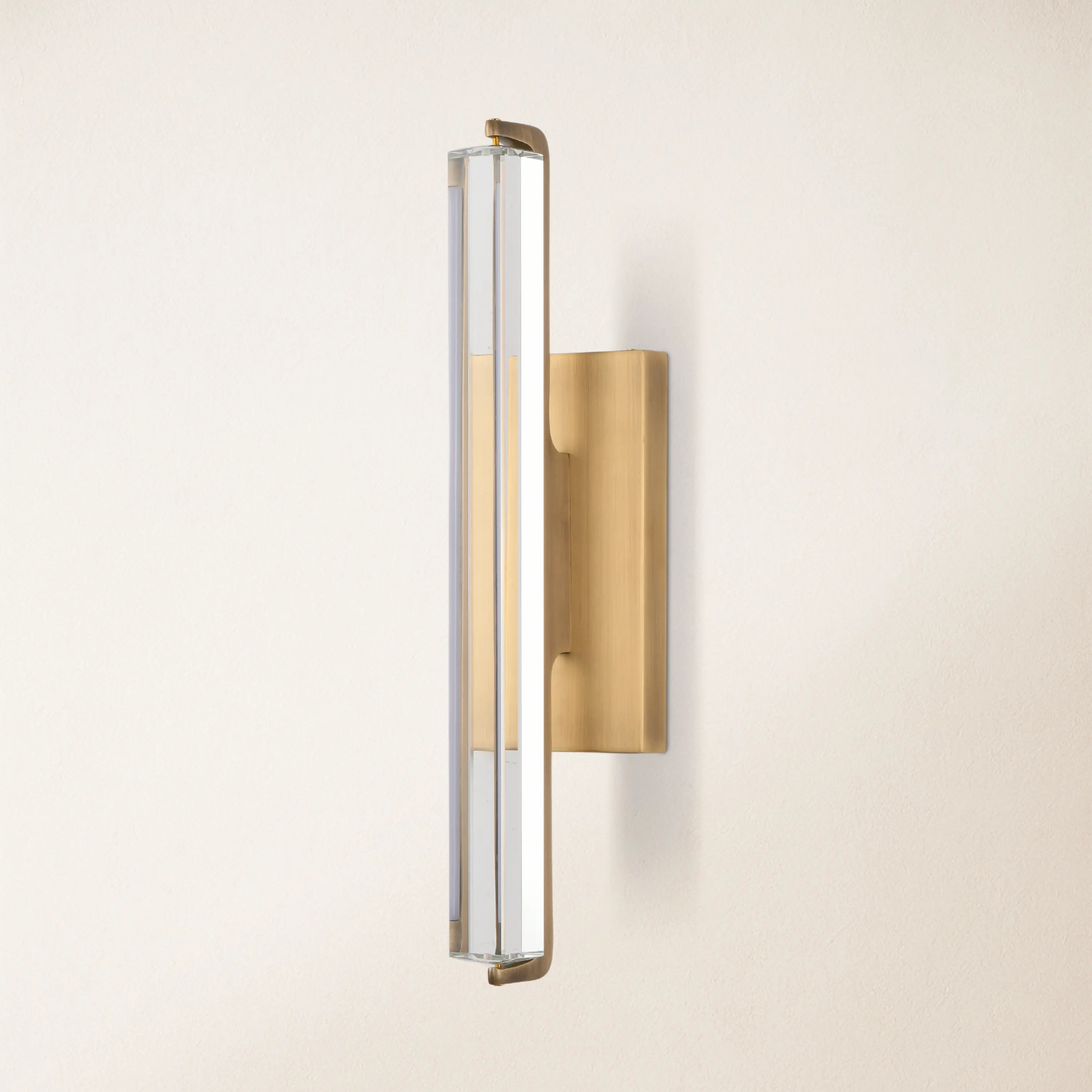 Clara Glow Crystal Single Wall Sconce 19"