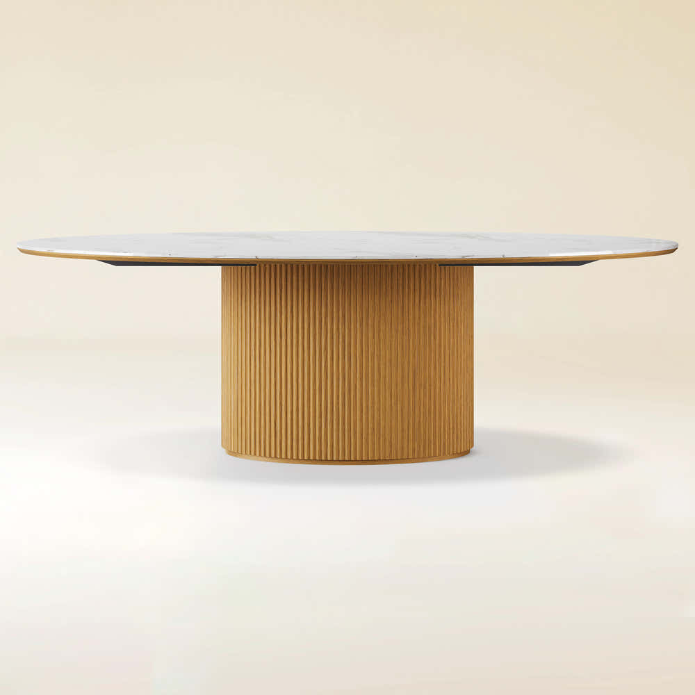 Marley Sintered Stone Dining Table 84"