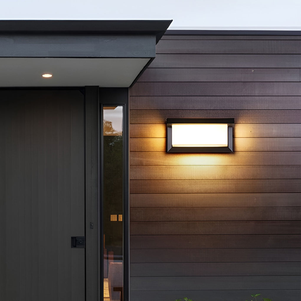 Rayform Rectangle Light Control Outdoor Wall Light