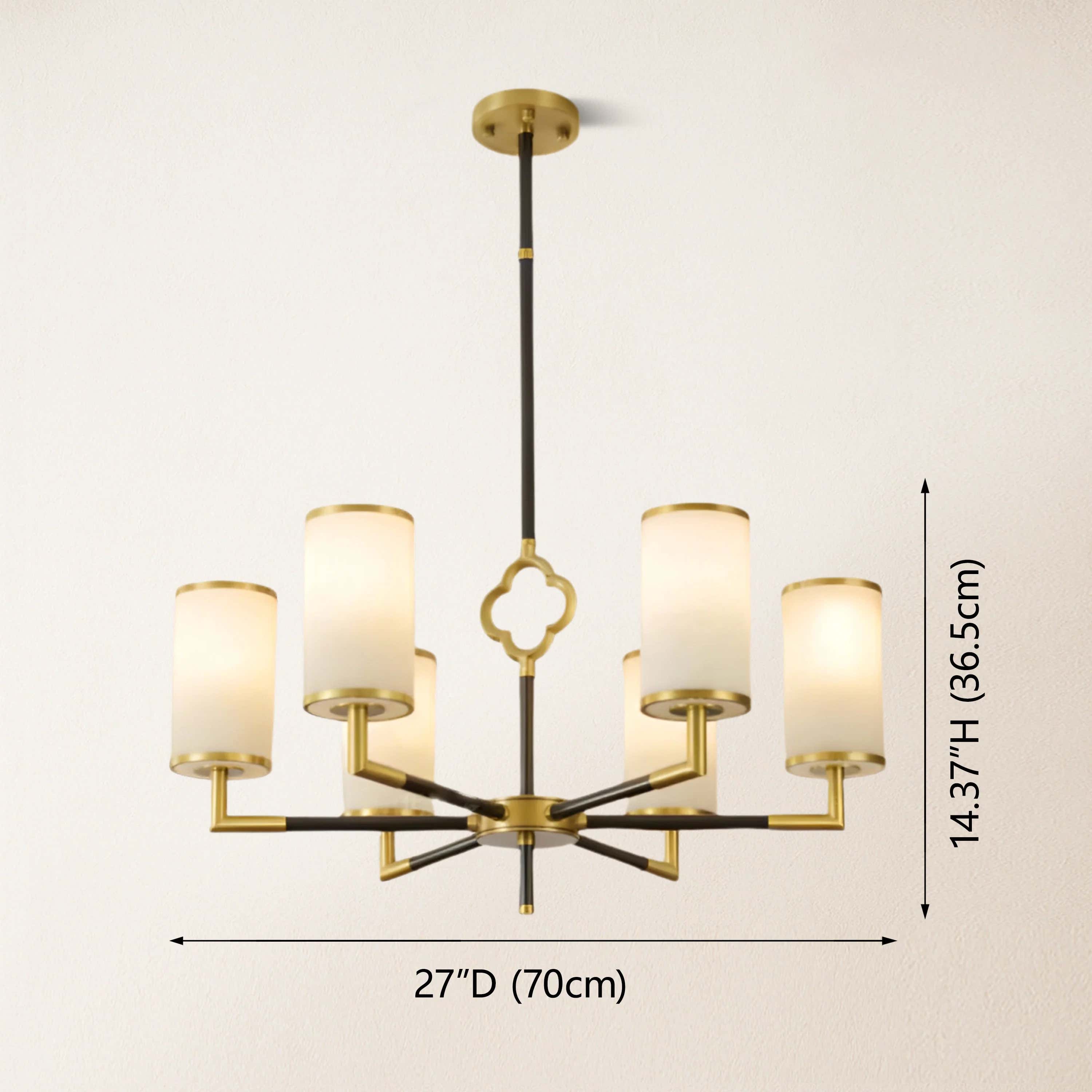 Moral Multi-layer Branda Alabaster Round chandelier 27"D#Finish_Gold