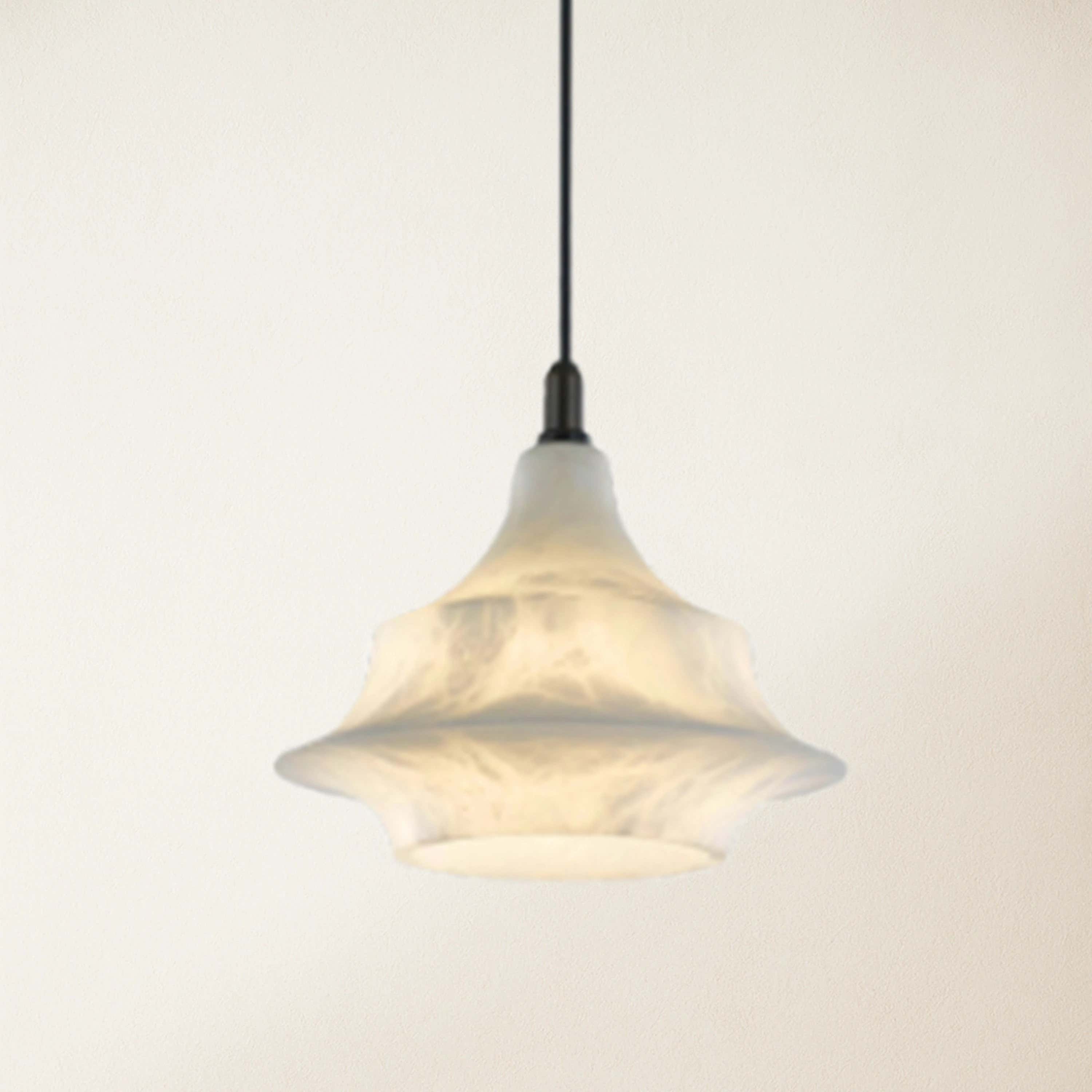 Bloom Alabaster Gleam Pendant 7"D