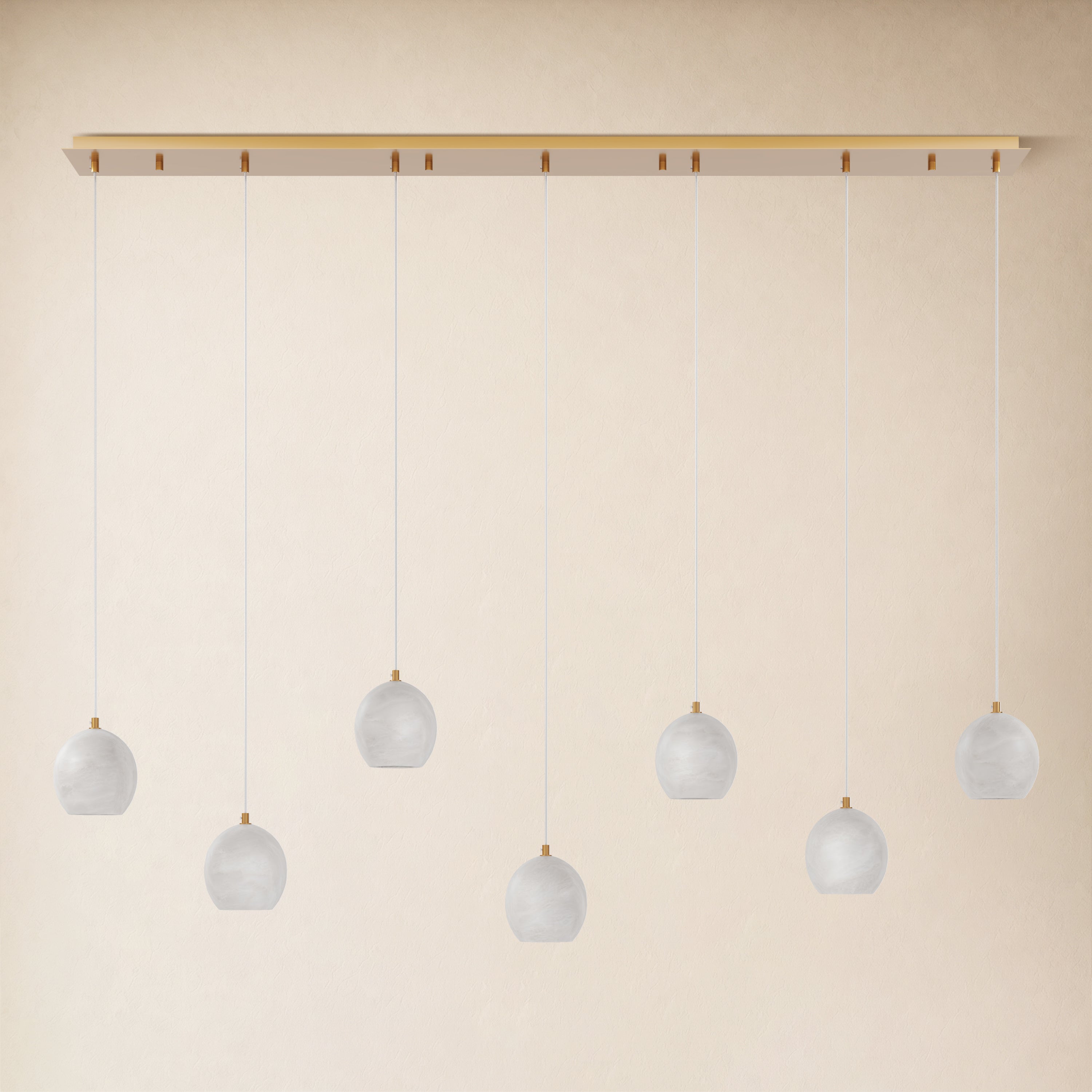Quorvyn Resin Globe Linear Chandelier