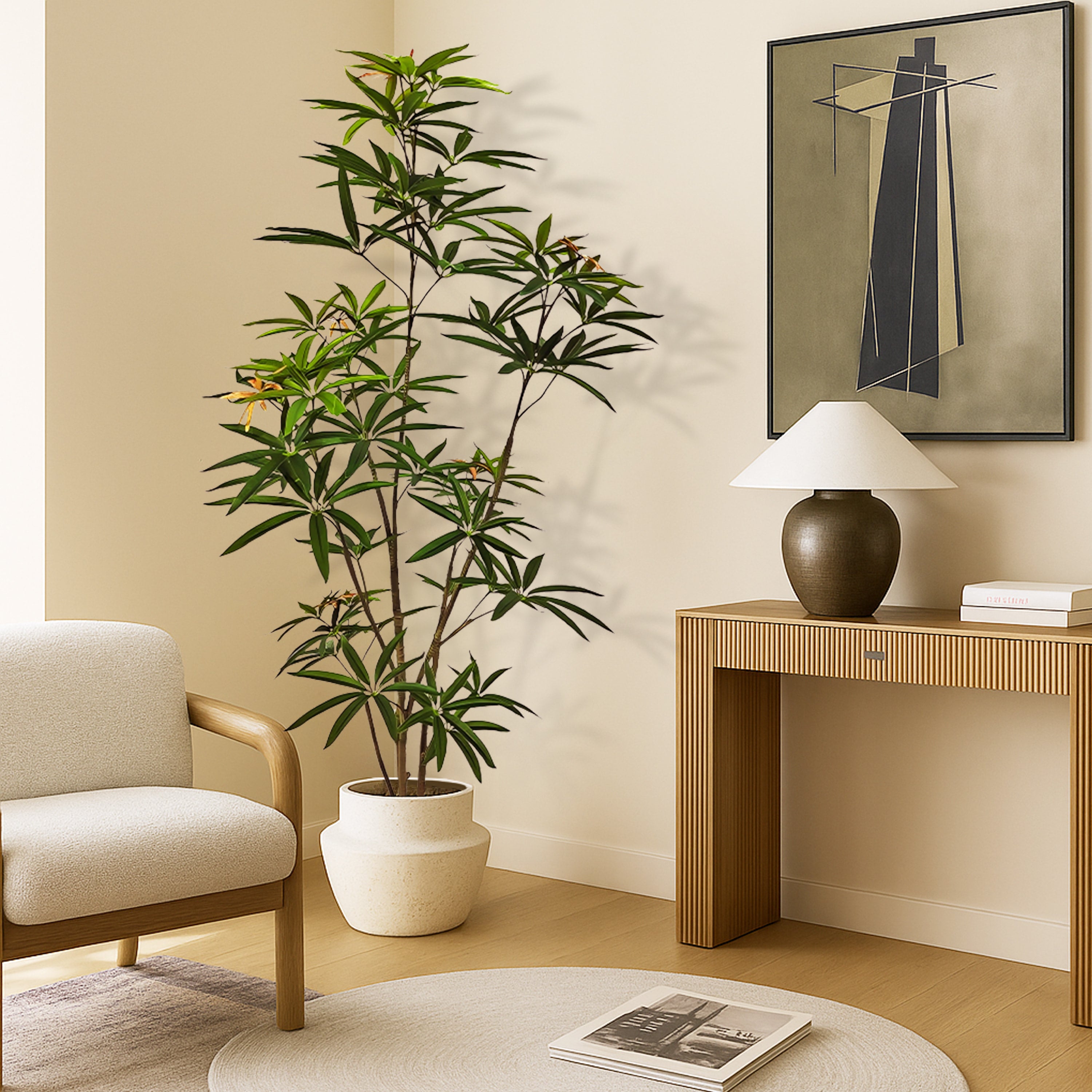 Faux Australian Umbrella Tree 70.9"H