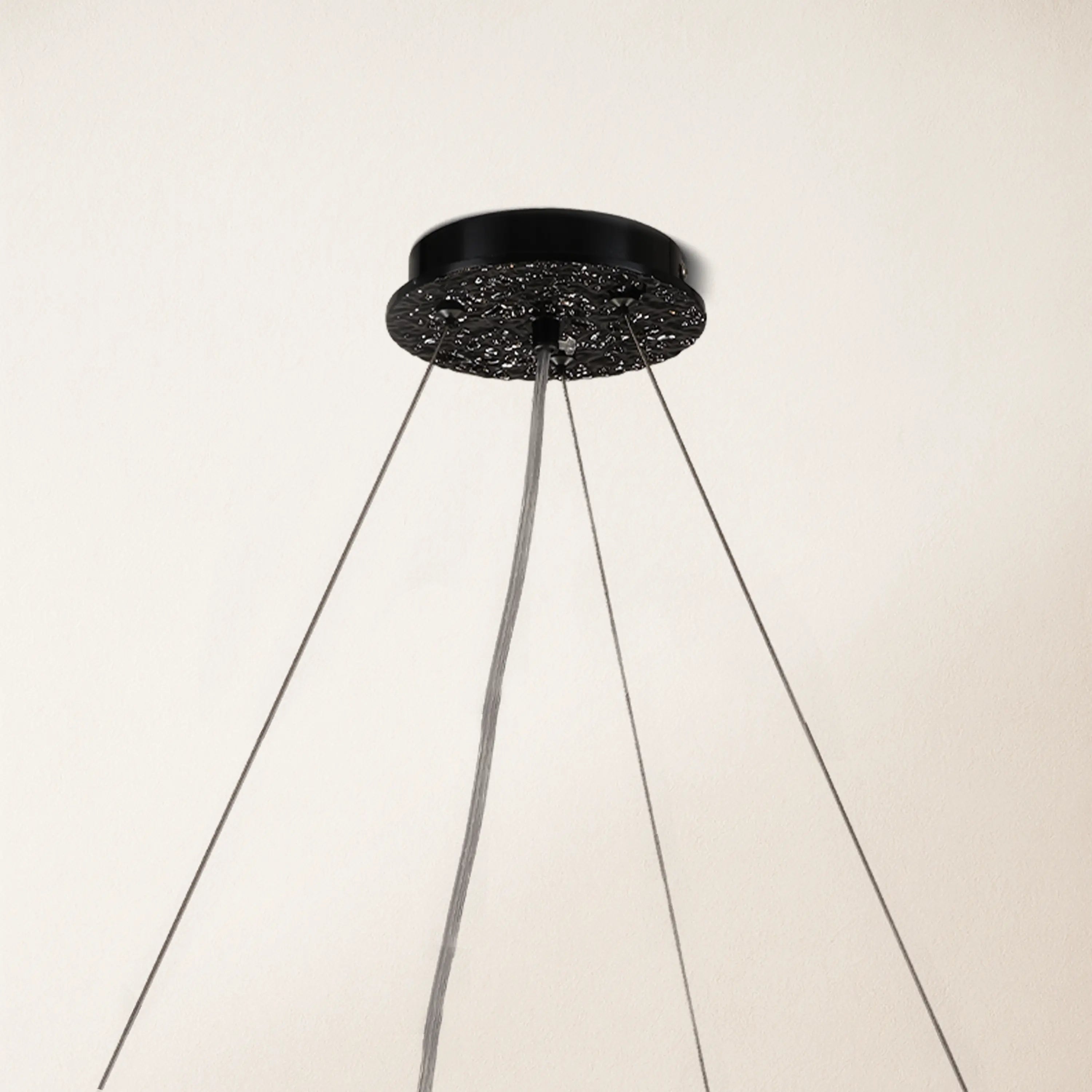 Frostleaf Crystal Cascade Branch Round Chandelier 30"D