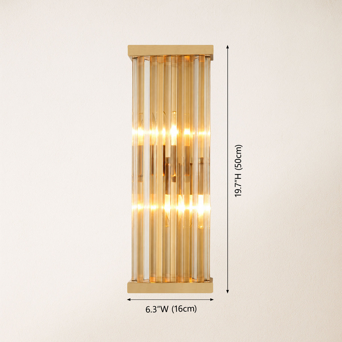 Aethon Crystal Linear Wall Sconce