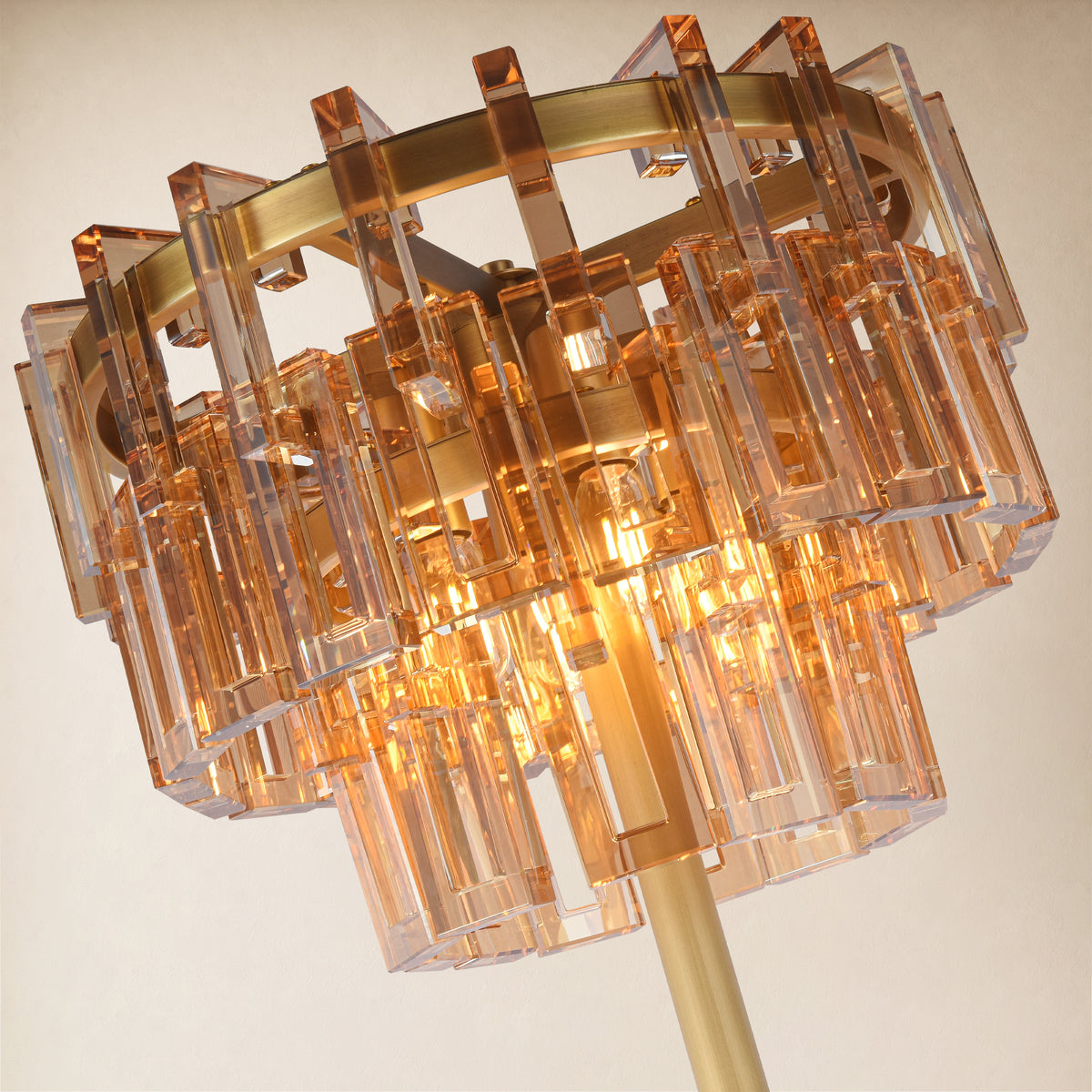 Cirelle Crystal Rectangular Table Lamp 63"H