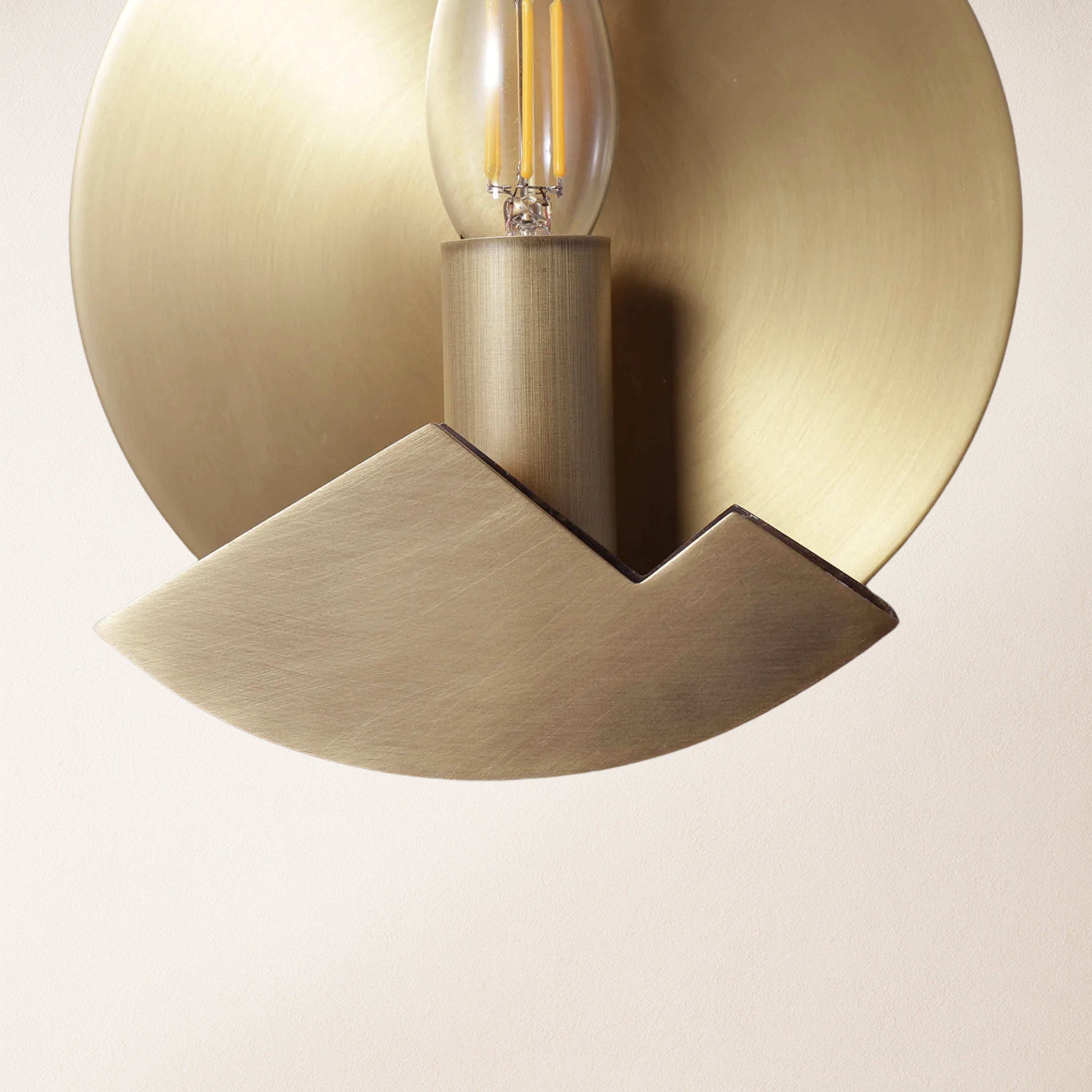 Egwent Alabaster Brass Sconce 7.9"D