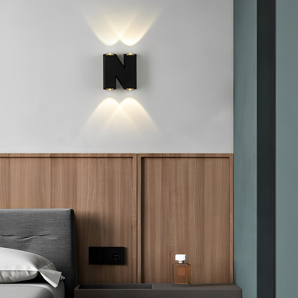 Lunaris Letters Outdoor Up Down Wall Light