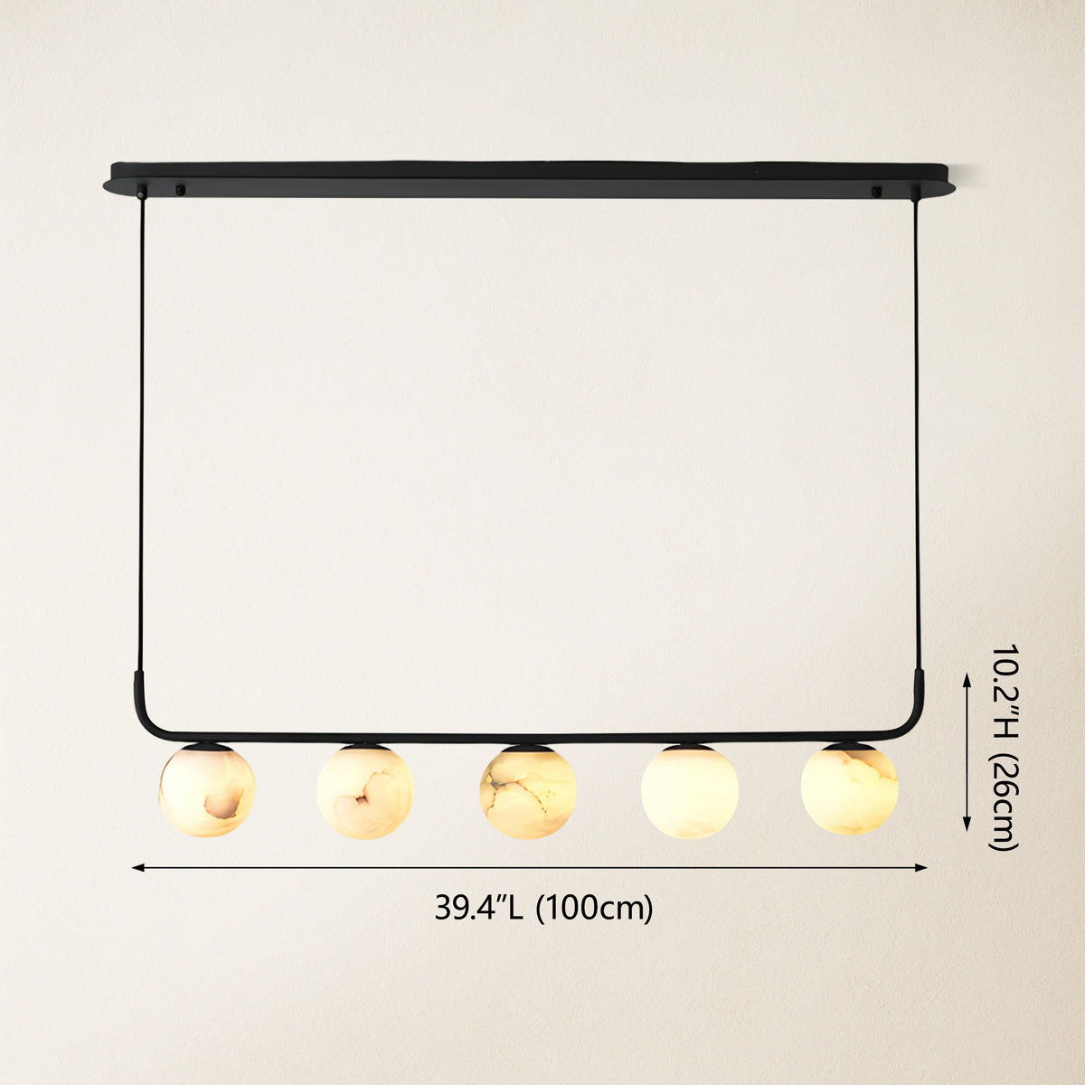 Betrica Alabaster Linear Chandelier