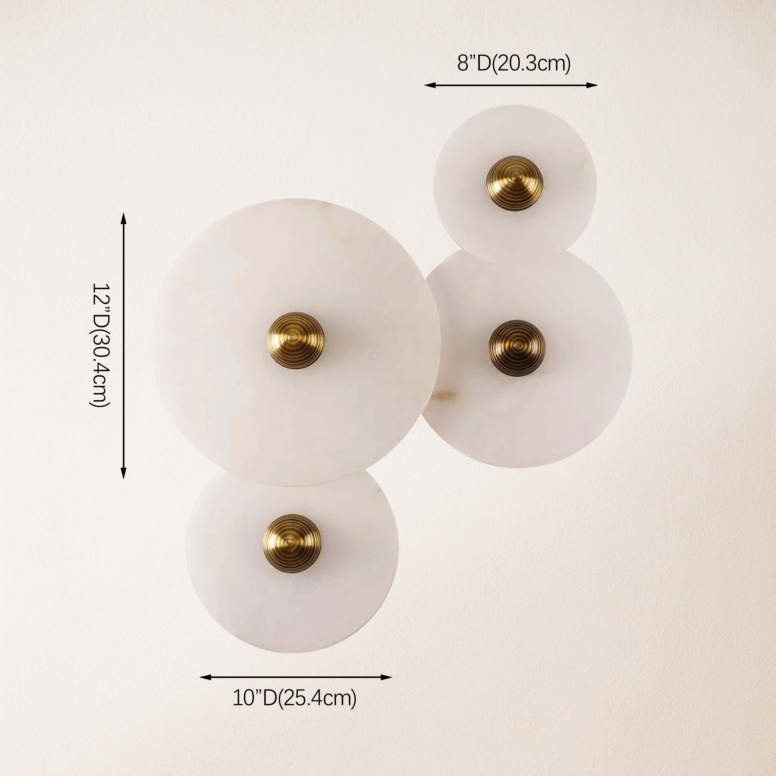 Miles Alabaster 4-Light Wall Composition