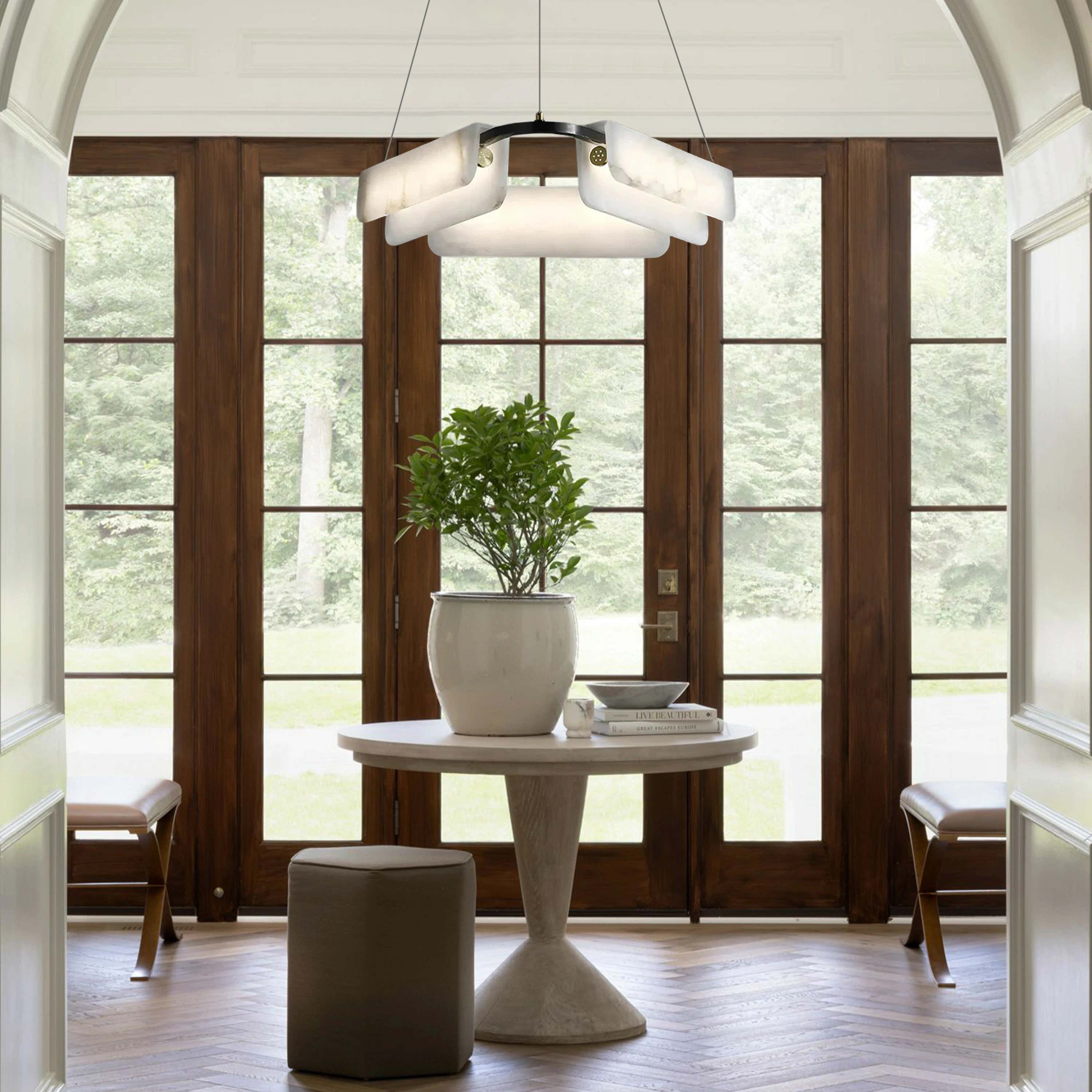 Deli Alabaster Chandelier 32″