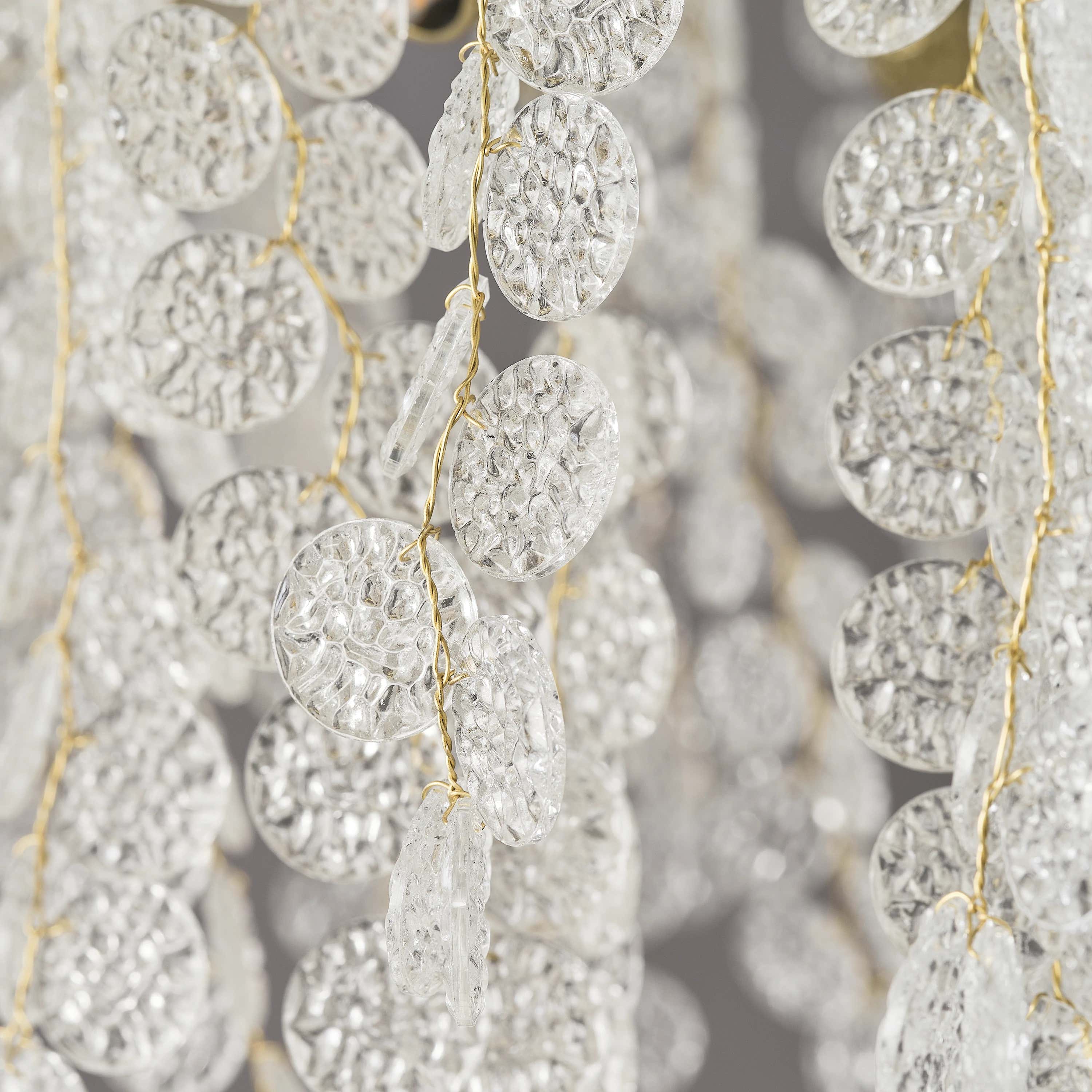 Shiro Noda Crystal Tree Branch Linear Chandelier 72"W