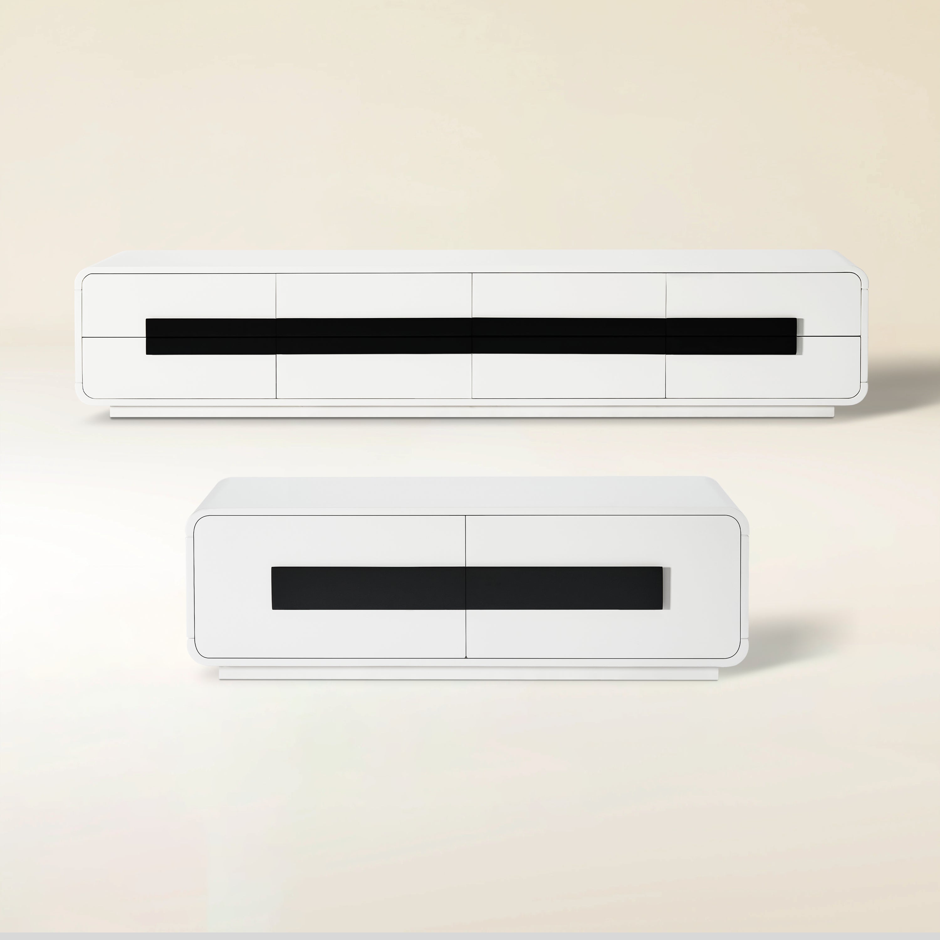 Soren Media Console And Coffee Table Set