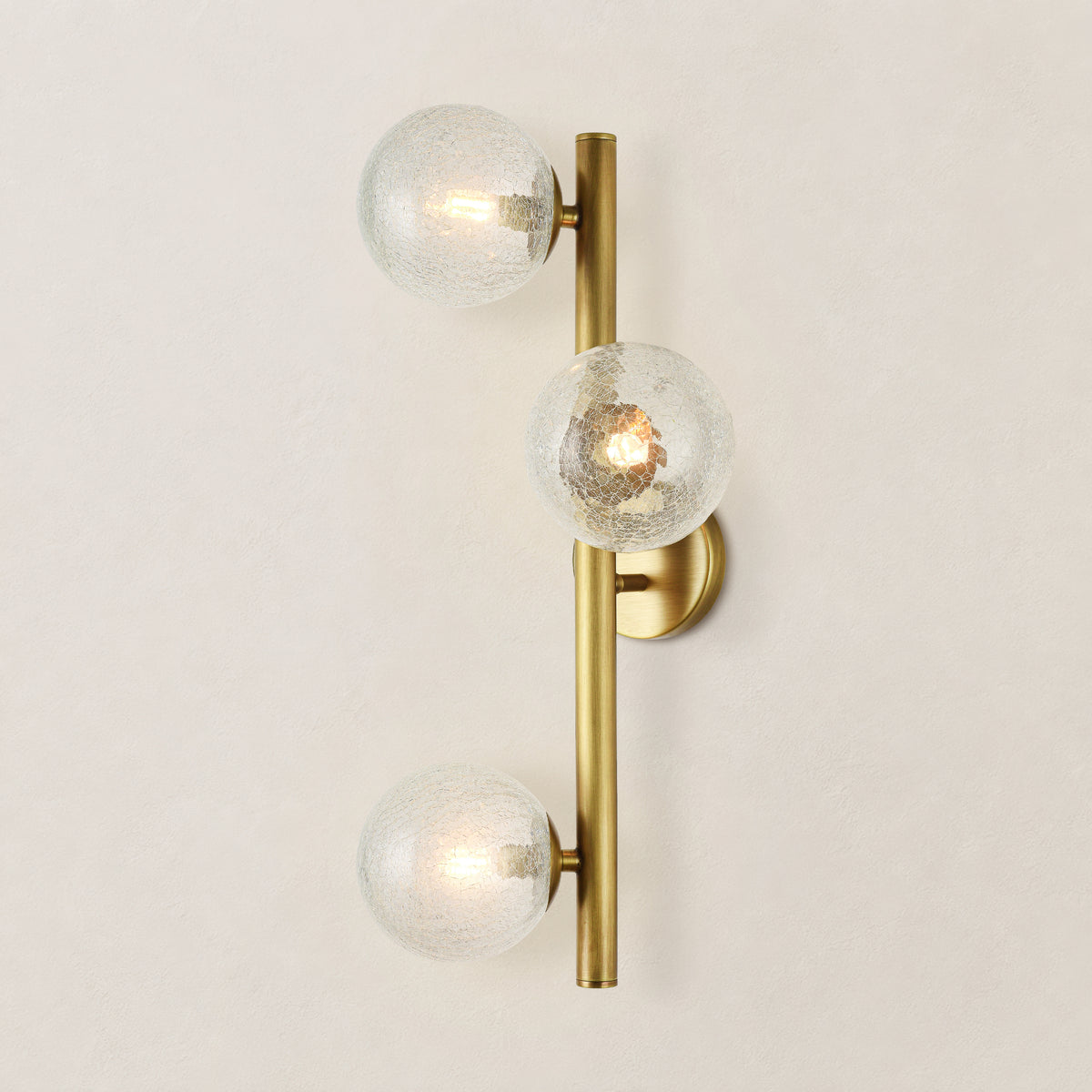 Elowen Glass Globe Wall Sconce 20"H