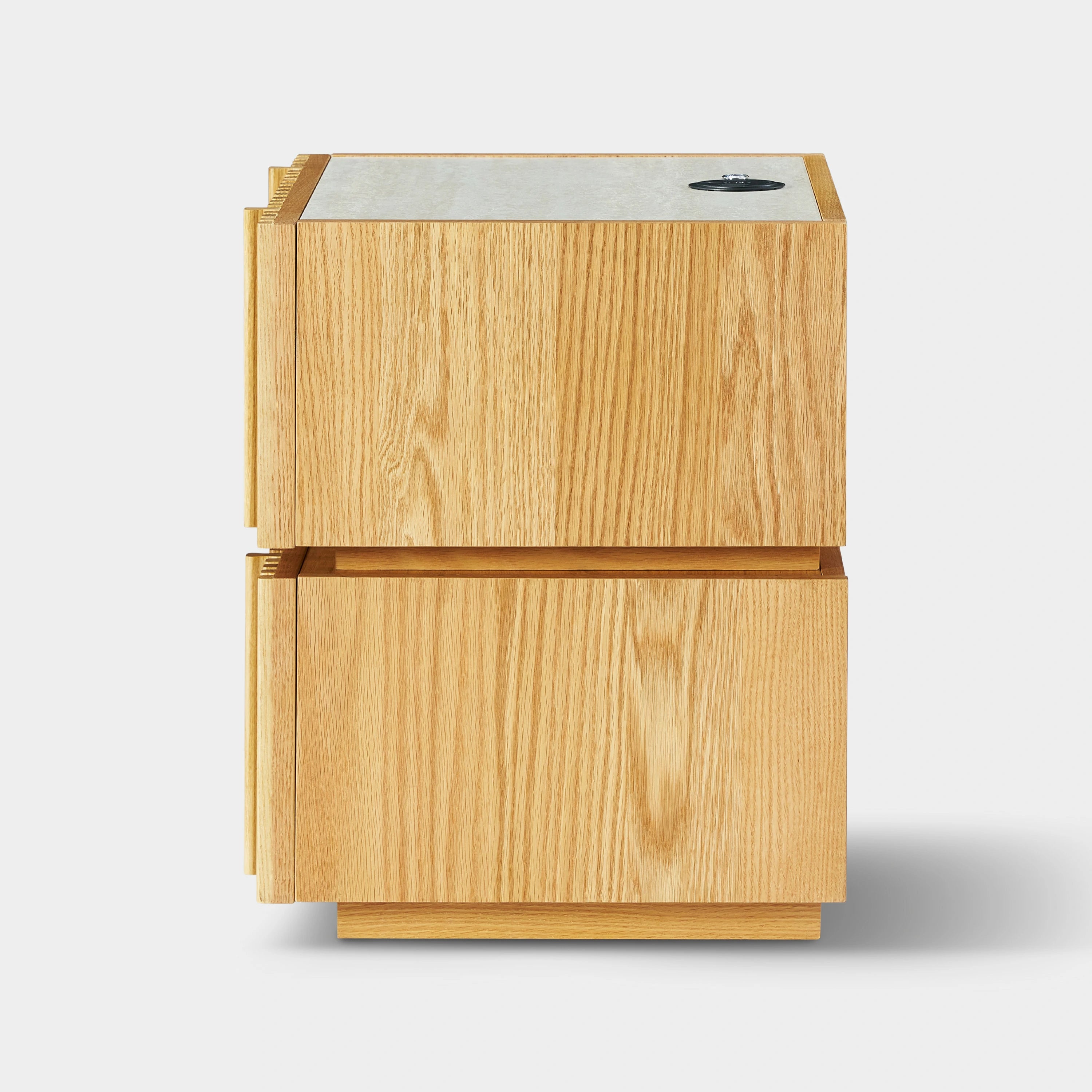 Isla Oak Nightstand 19.7" W