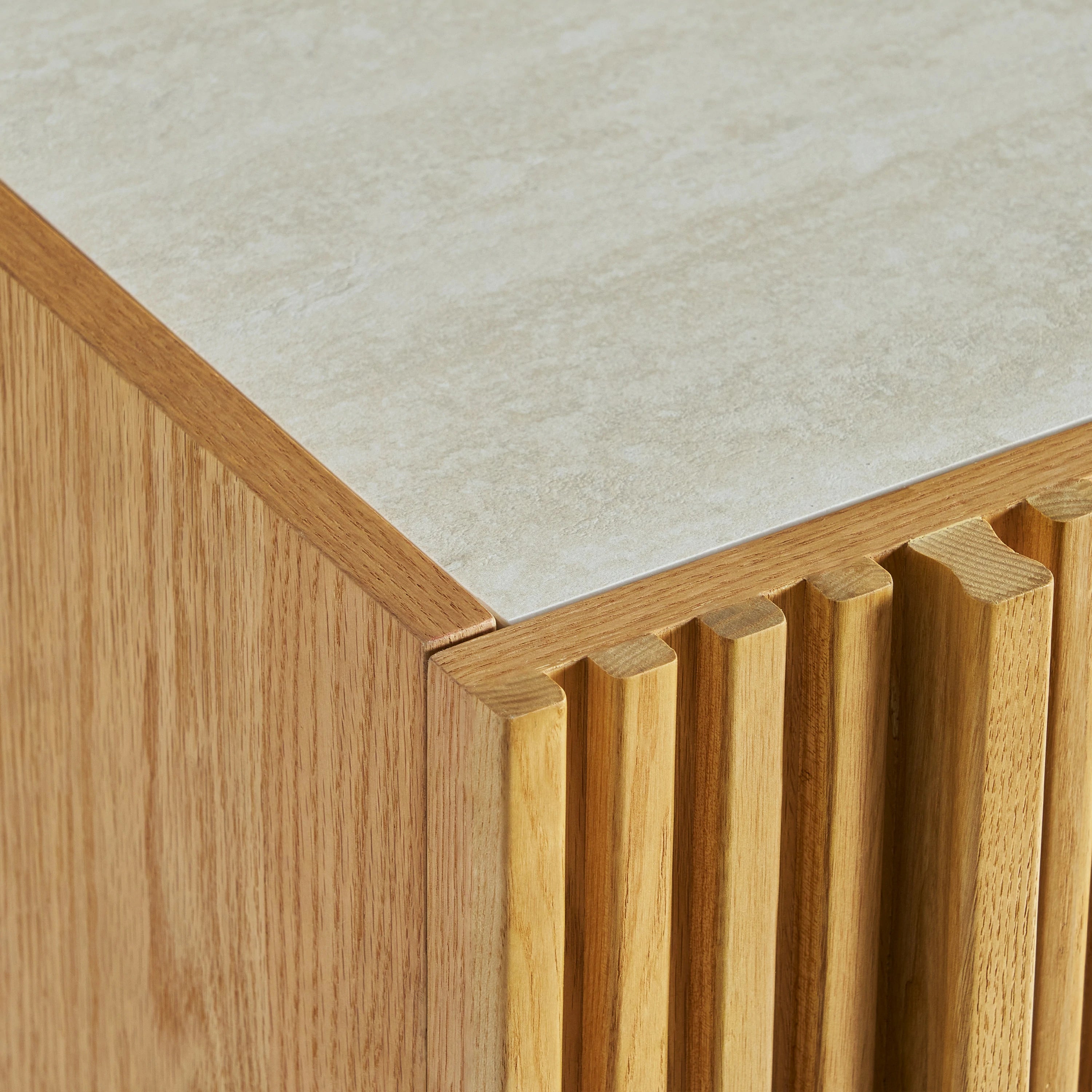 Isla Oak Nightstand 19.7" W