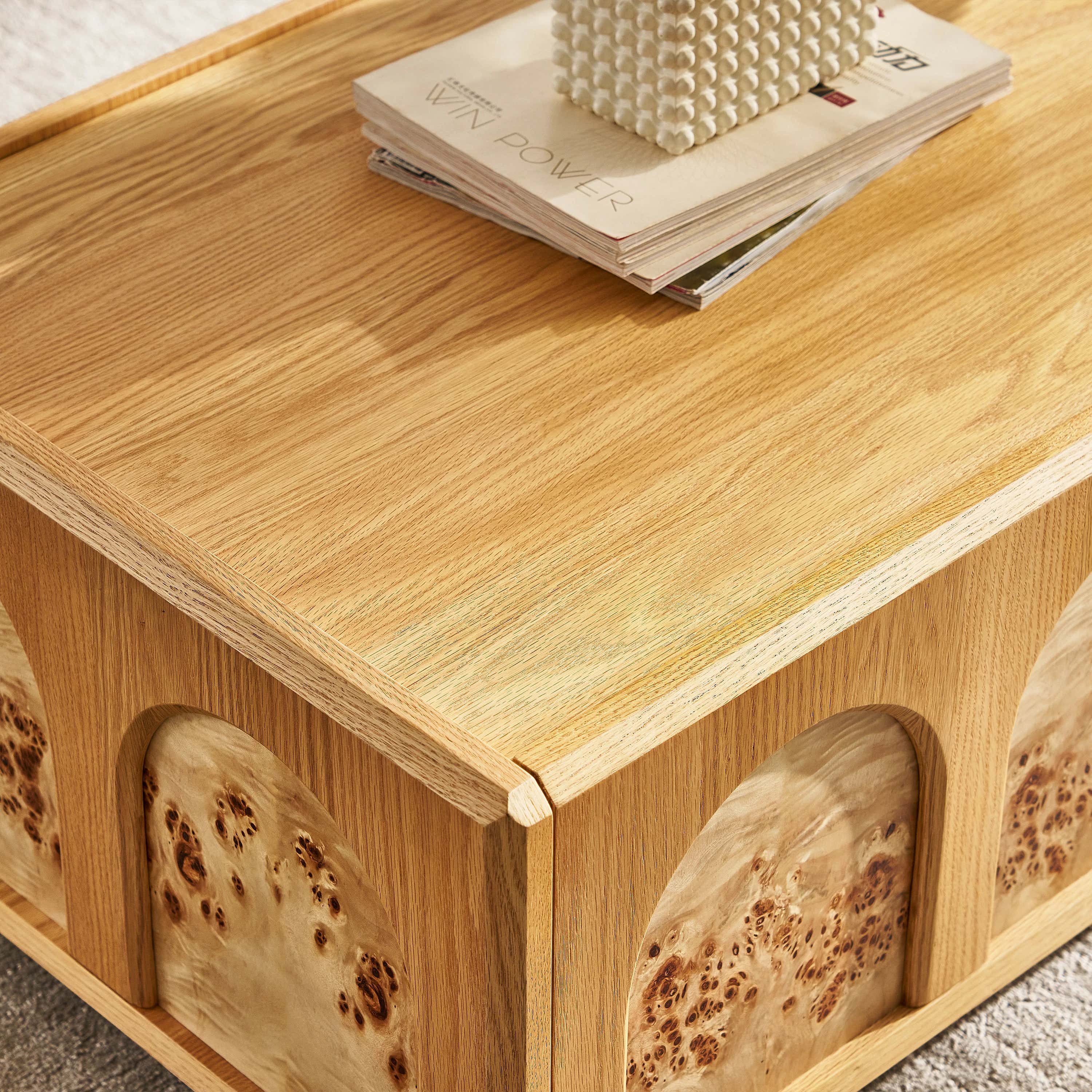 Aurora Oak Coffee Table 48"