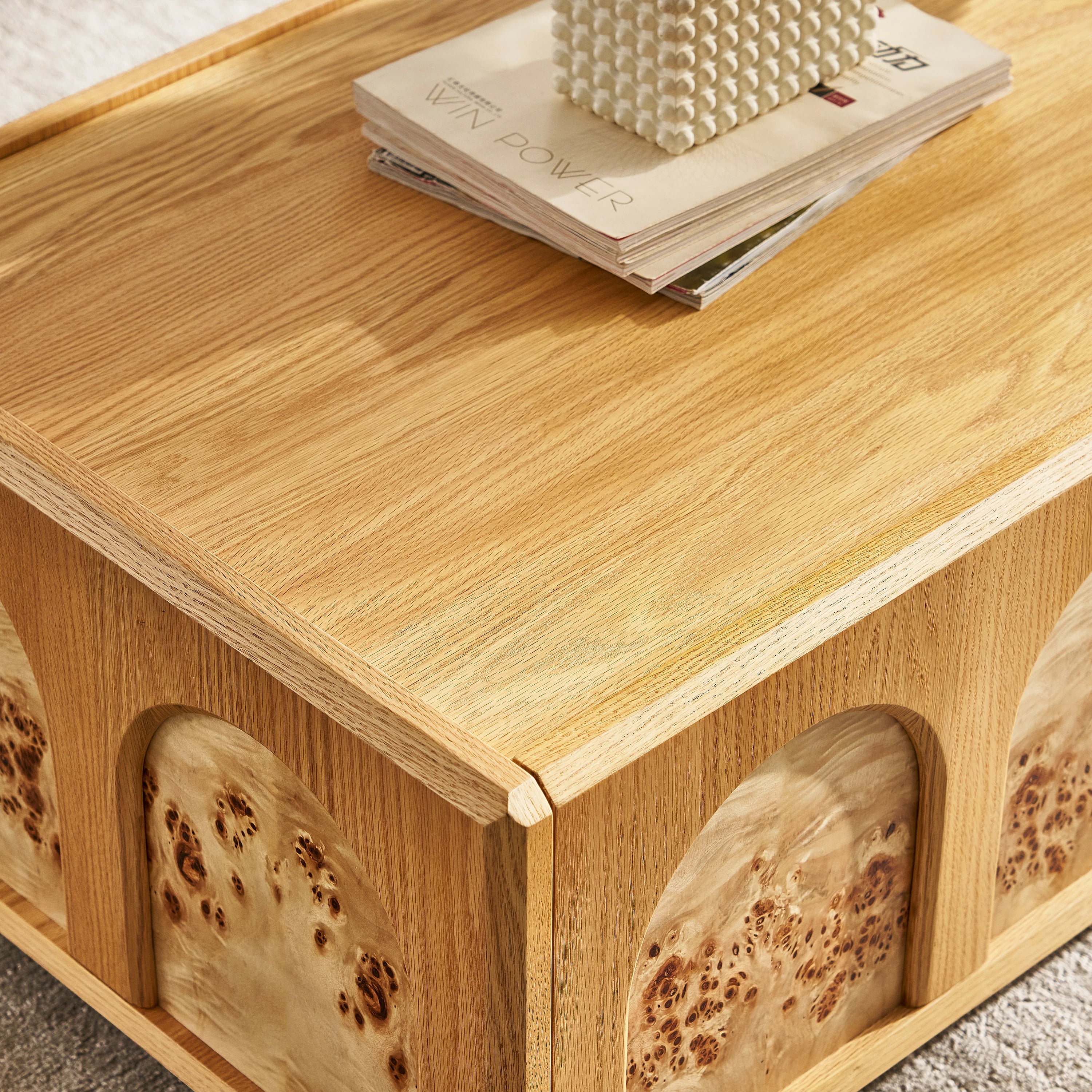 Aurora Oak Coffee Table 48"