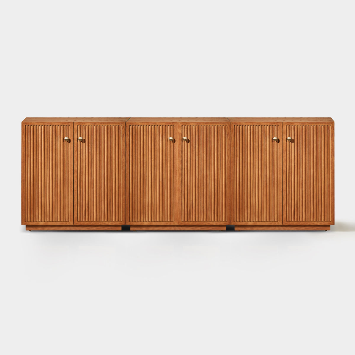Avery Oak Media Console 90"W(Set of 3)