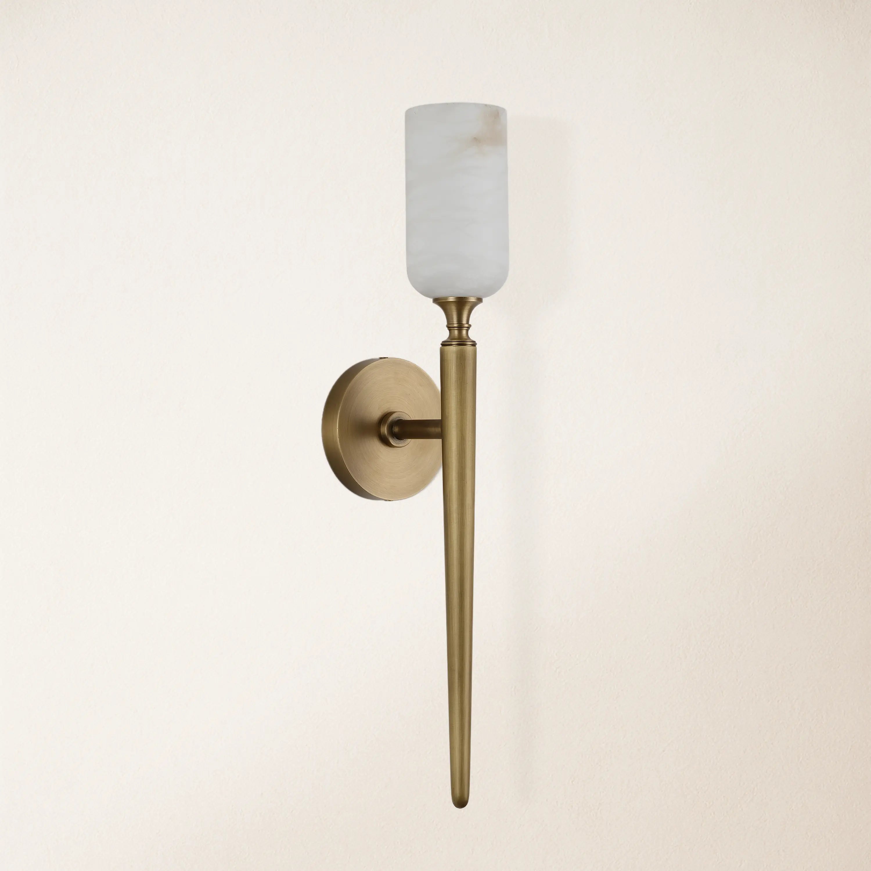 Axis Alabaster 1 Light Wall Sconce 21.6"H