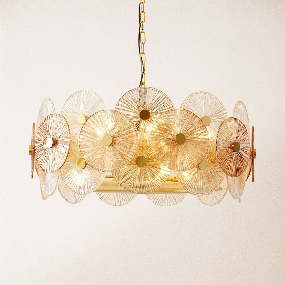 Axiora Glass Round Chandelier