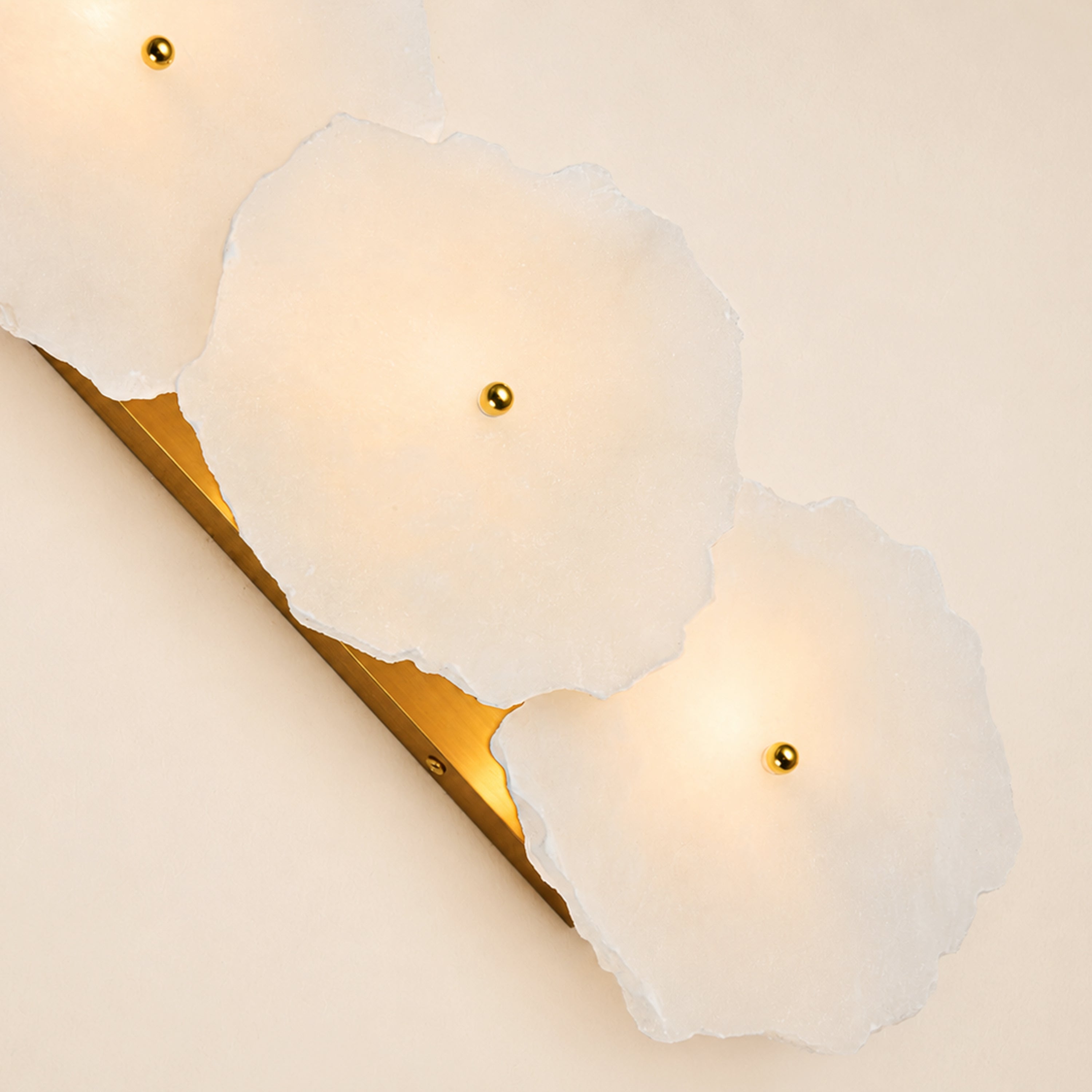 Moira Alabaster 3 Lights Wall Sconce#Finish_Gold
