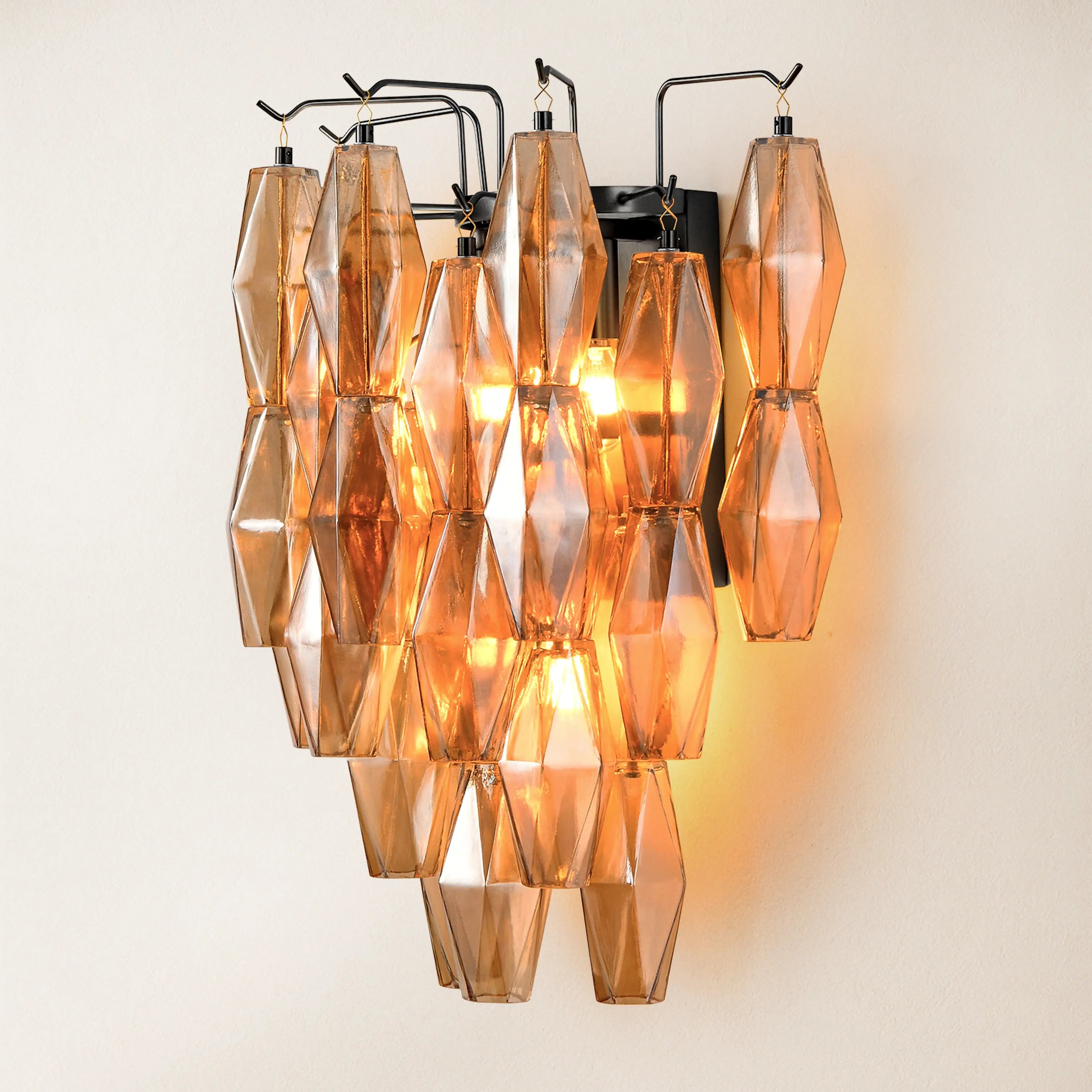 Celestial Drop Glass Wall Sconce 19.6"H
