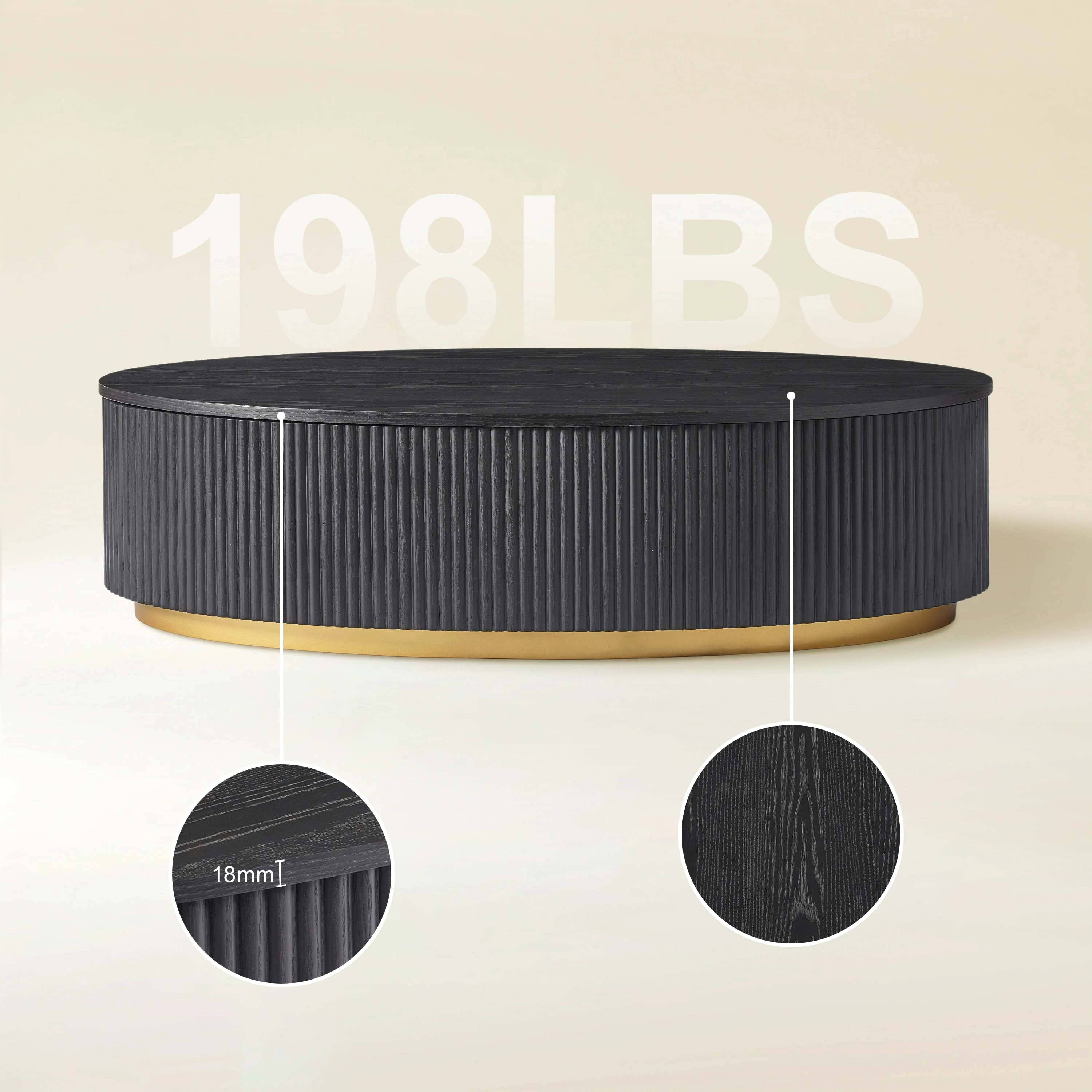 Holton Oak Media Console And Coffee Table Set