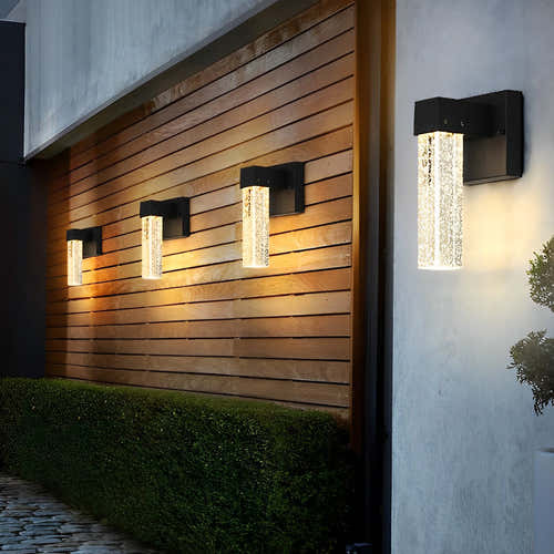 Aquatica Crystal Bubbles LED Outdoor Wall Light