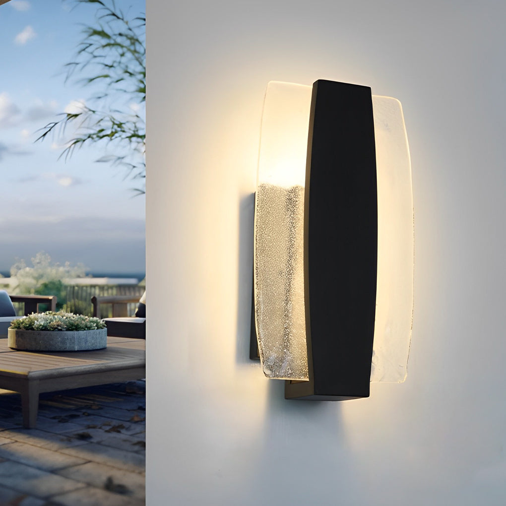 Luxshell Bubbles Glass Outdoor Wall Light