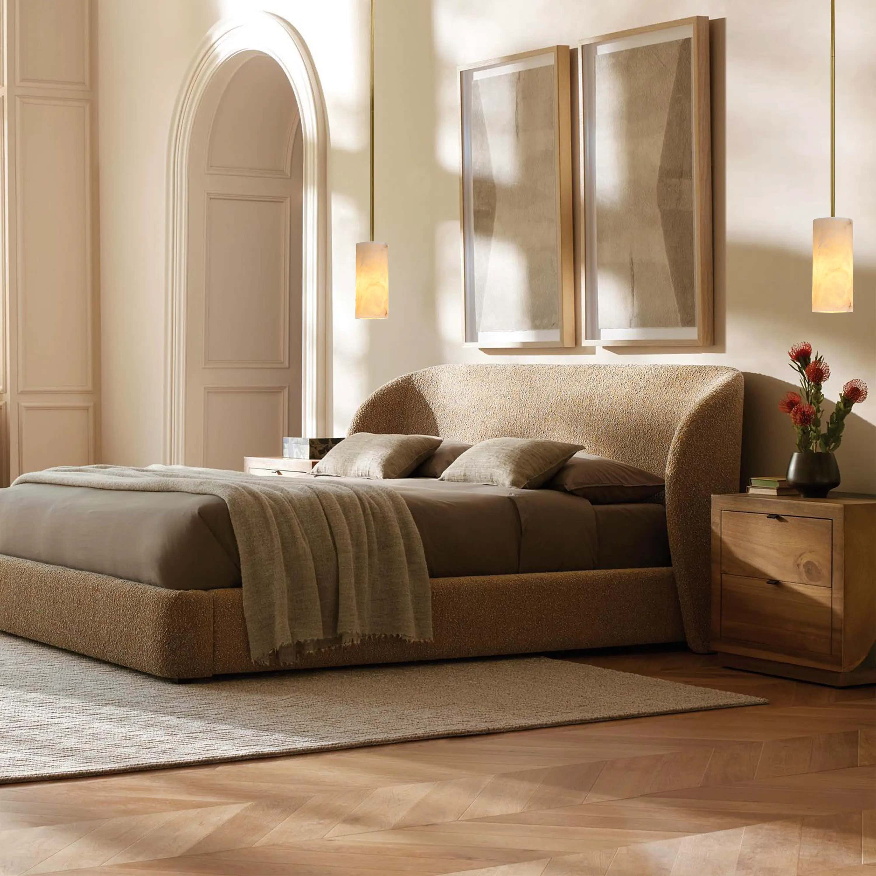 Arlo Alabaster Pendant Lights 4"D