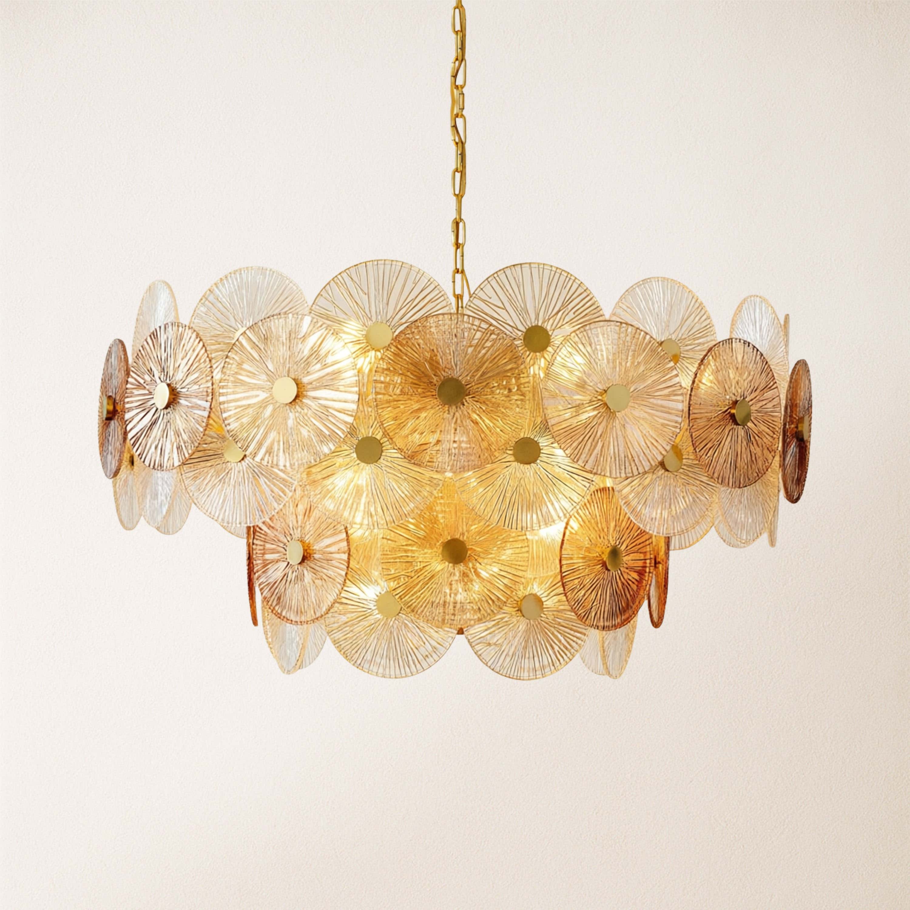 Axiora Glass Round Chandelier