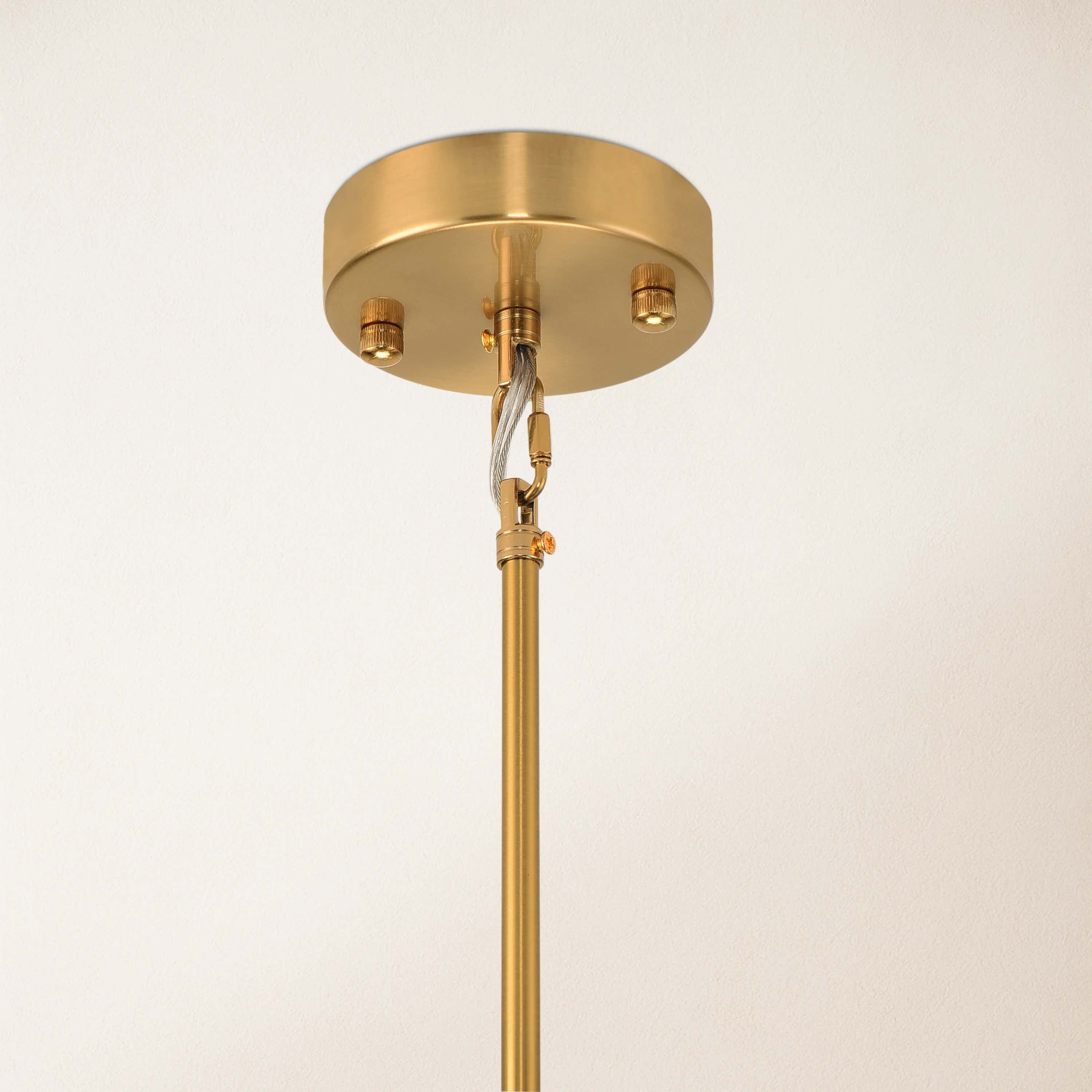 Nivislight Alabaster 2-Tier Round Pendant 13"#Finish_Gold