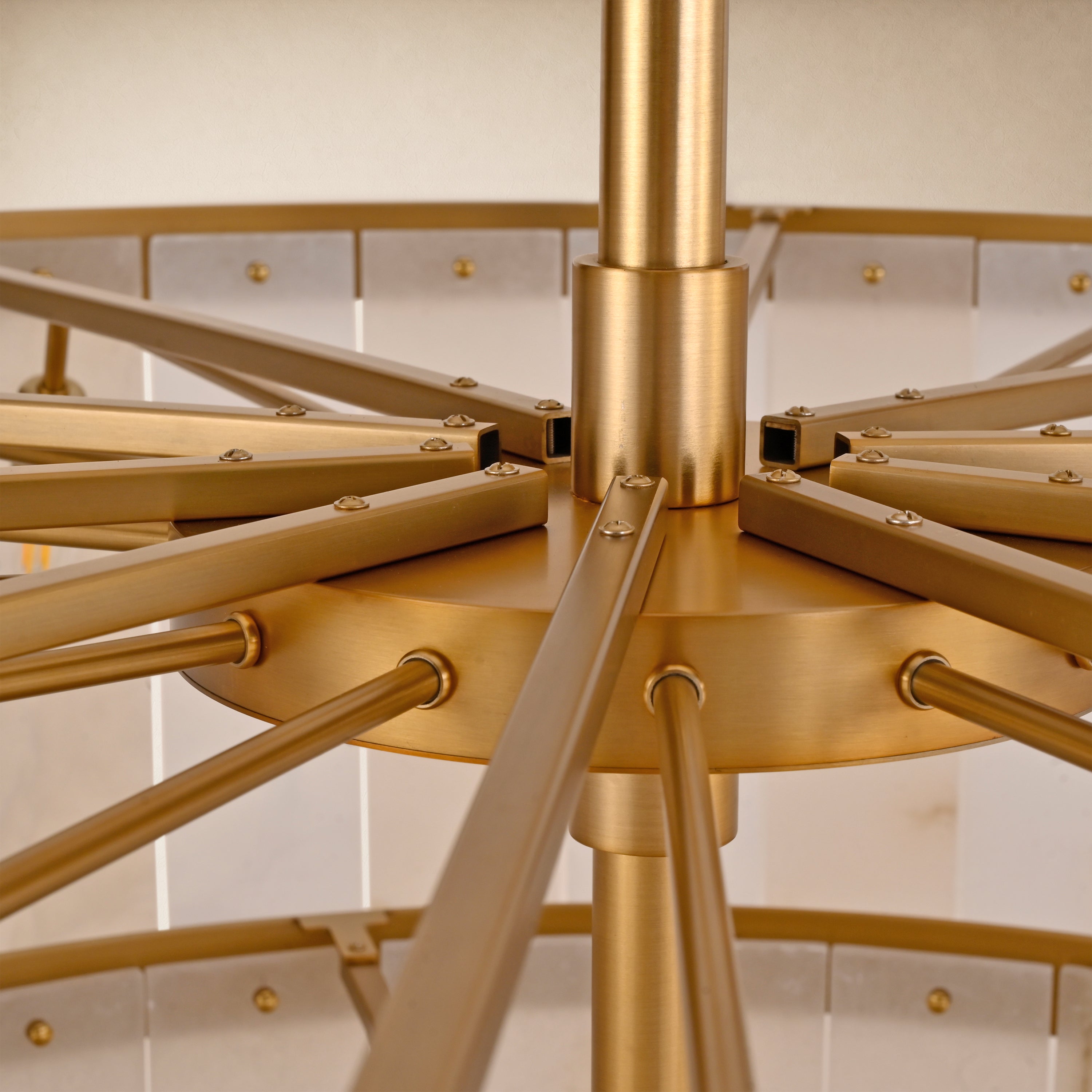 Celestia Alabaster Tiered Round Chandelier 60"D