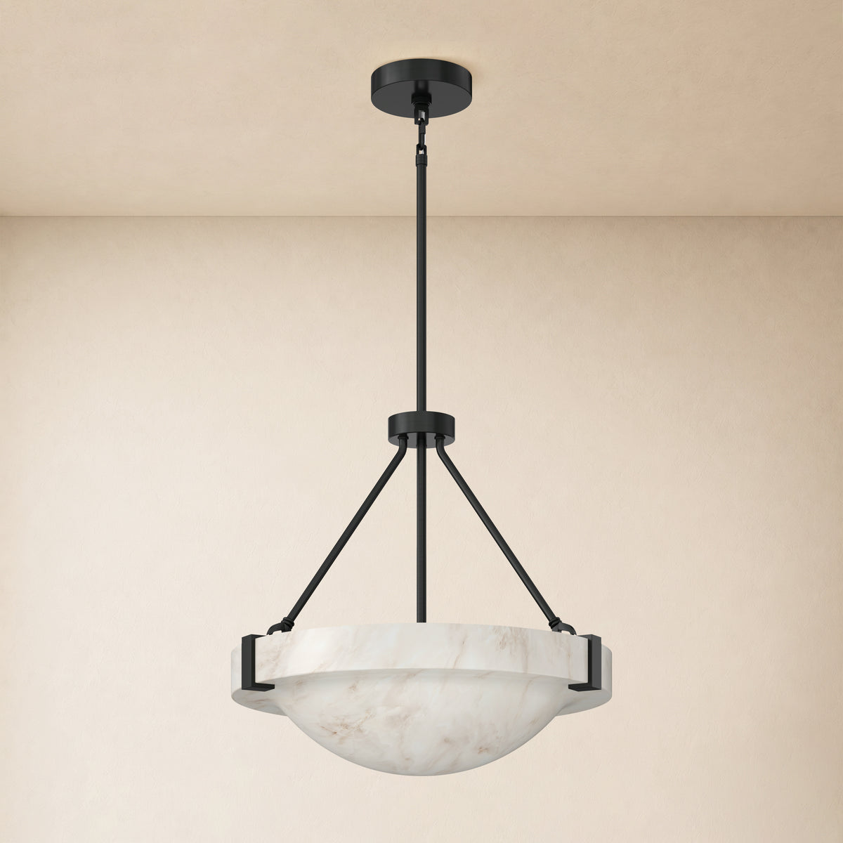 Noverelle Resin Dome Chandelier 18"-30"D