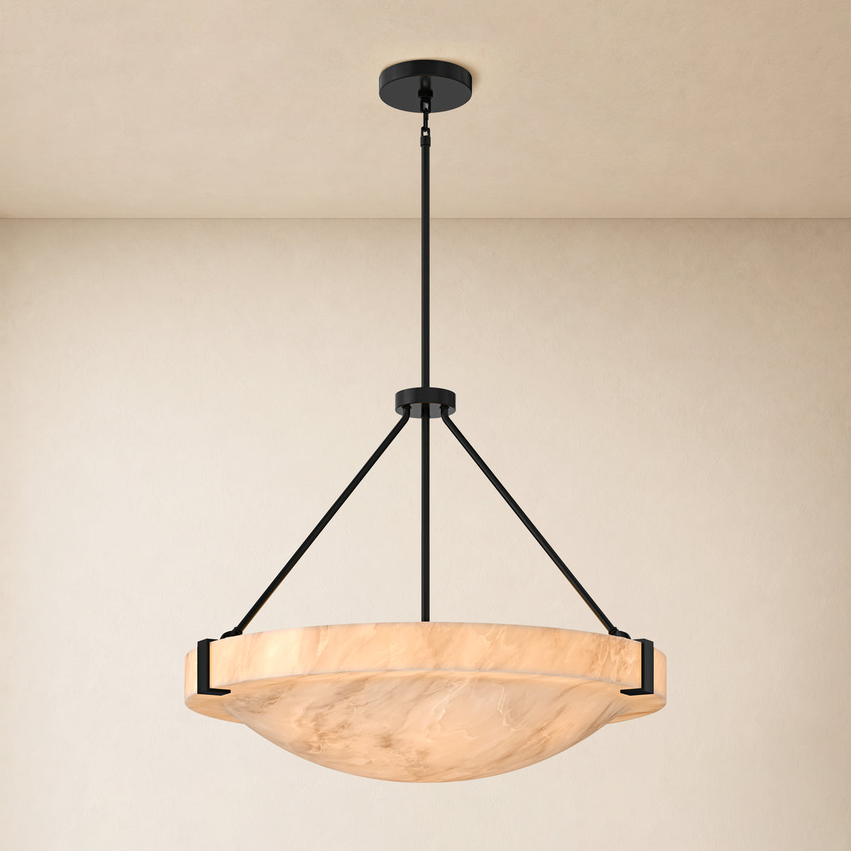 Noverelle Resin Dome Chandelier 18"-30"D