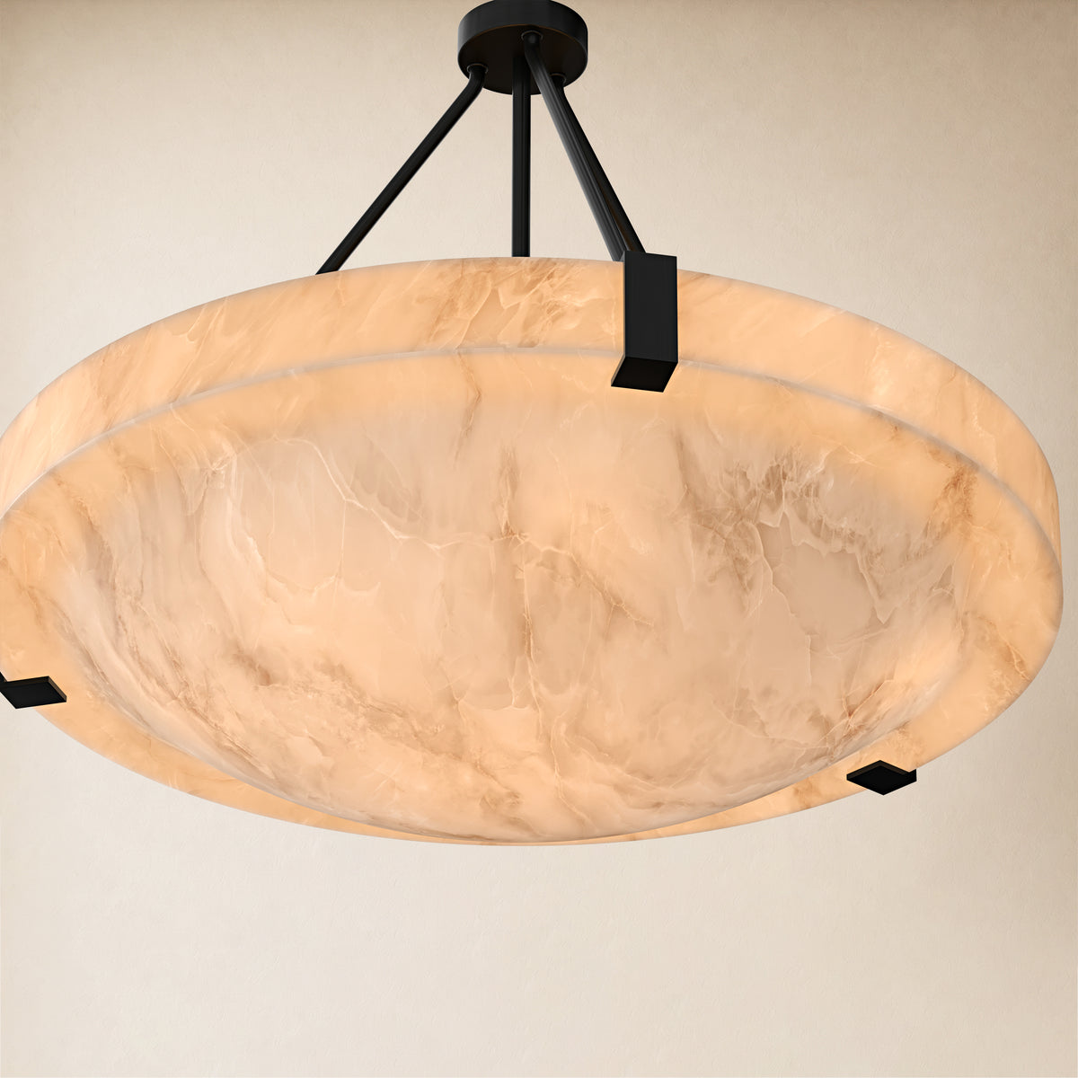 Noverelle Resin Dome Chandelier 18"-30"D