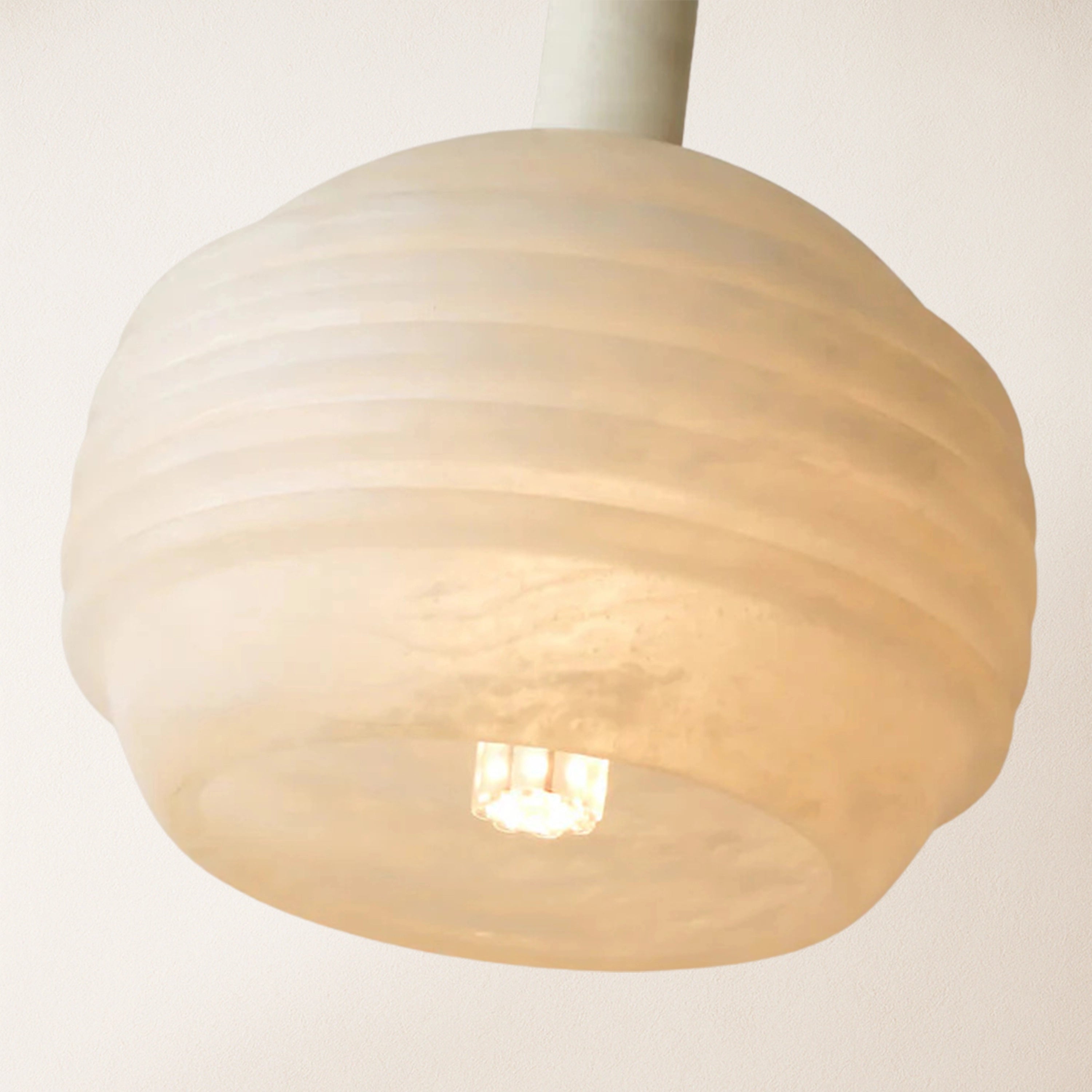 Dadaly Lottia Alabaster Small Art Pendant Light 10"D