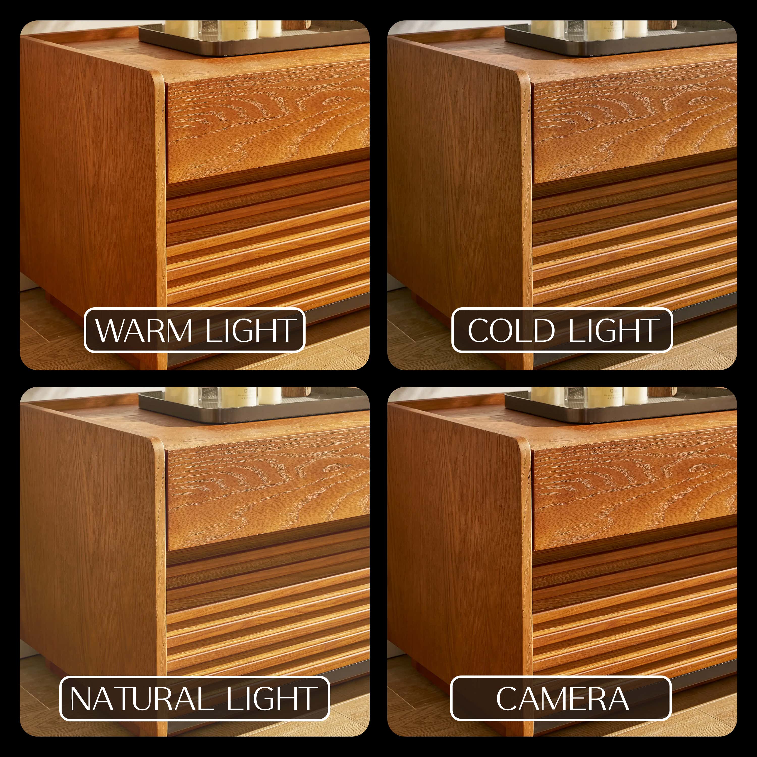 Devon Oak Media Console 71"
