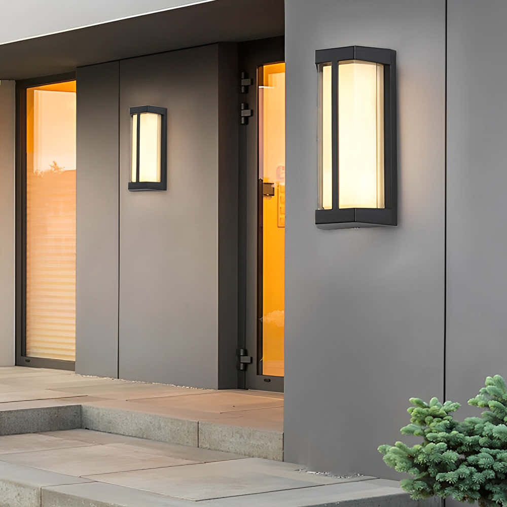 Cliffhold Double Acrylic Shade Outdoor Wall Light