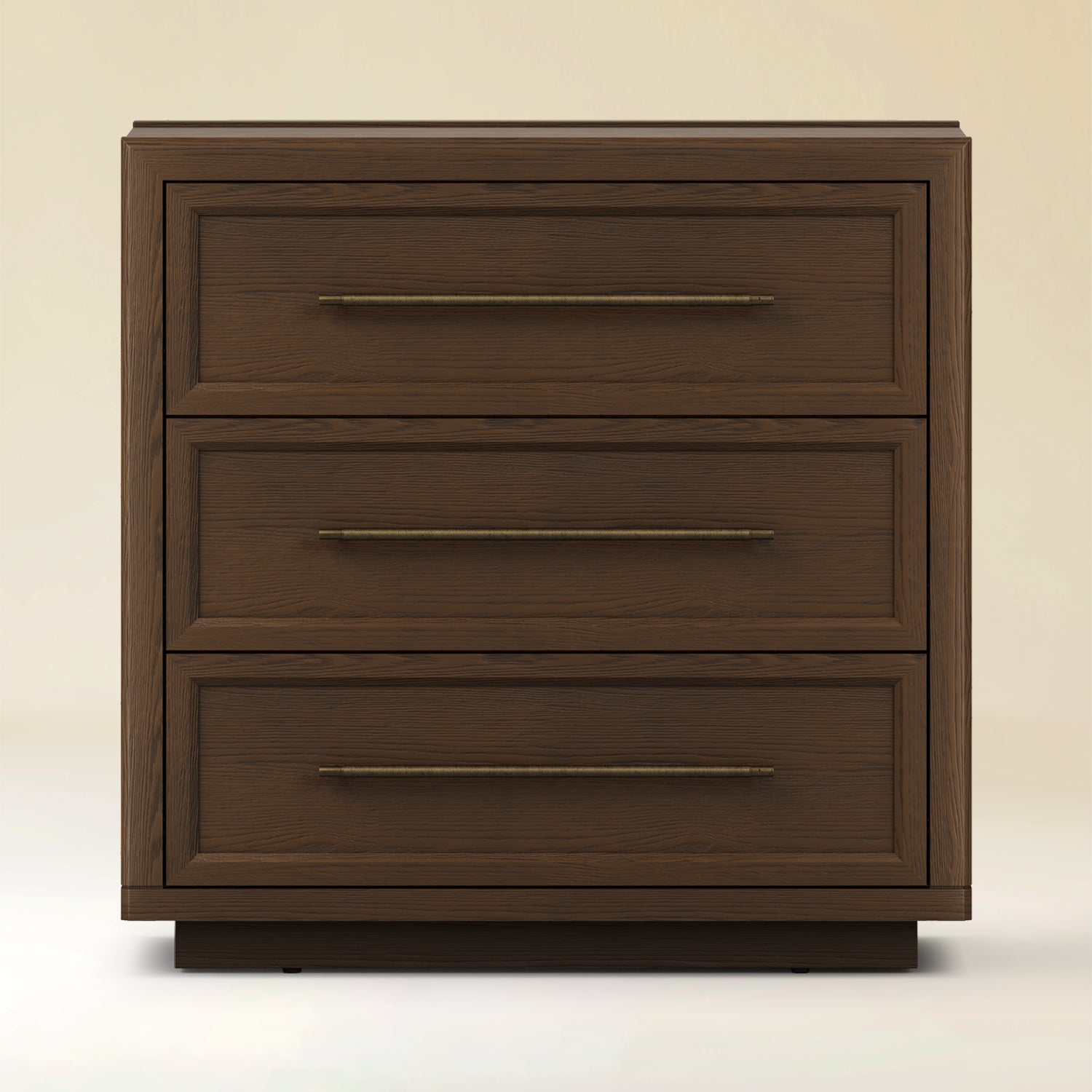 Alvar 32″ Oak 3-Drawer Chest