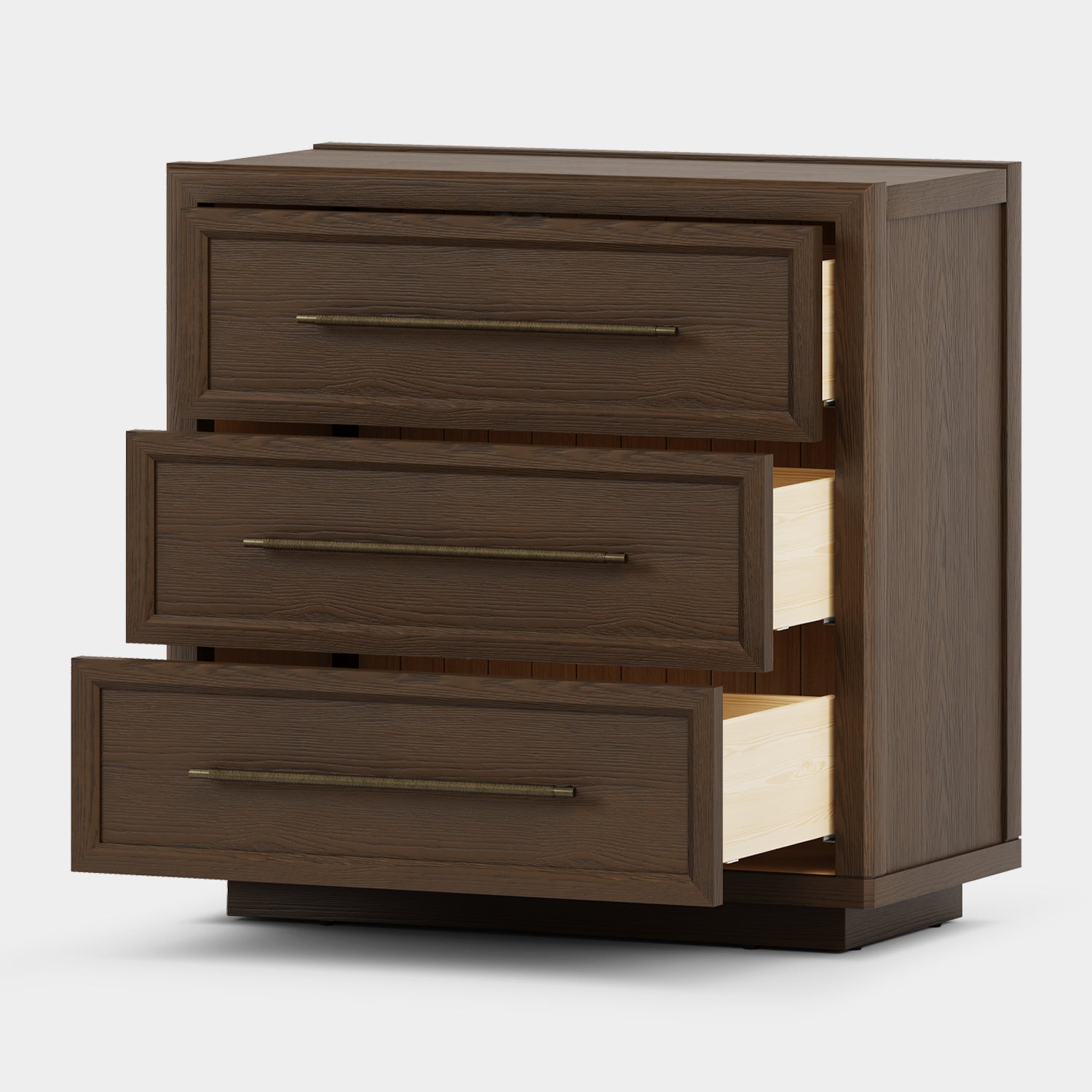 Alvar 32″ Oak 3-Drawer Chest