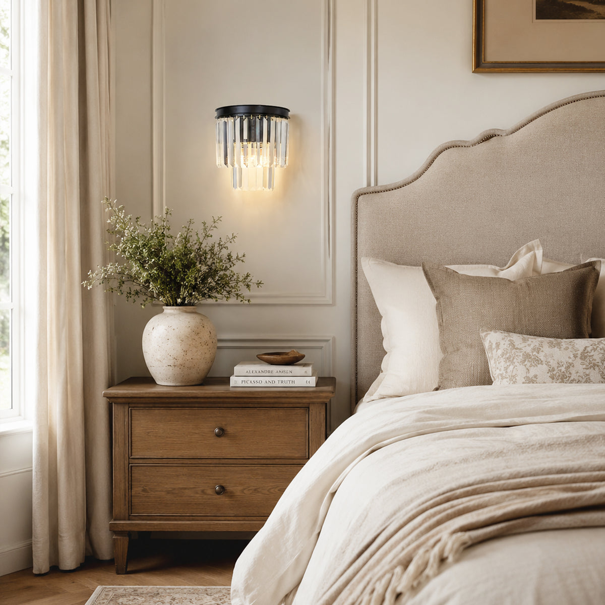 Oryana Crystal Icicle Wall Sconce 9.8"