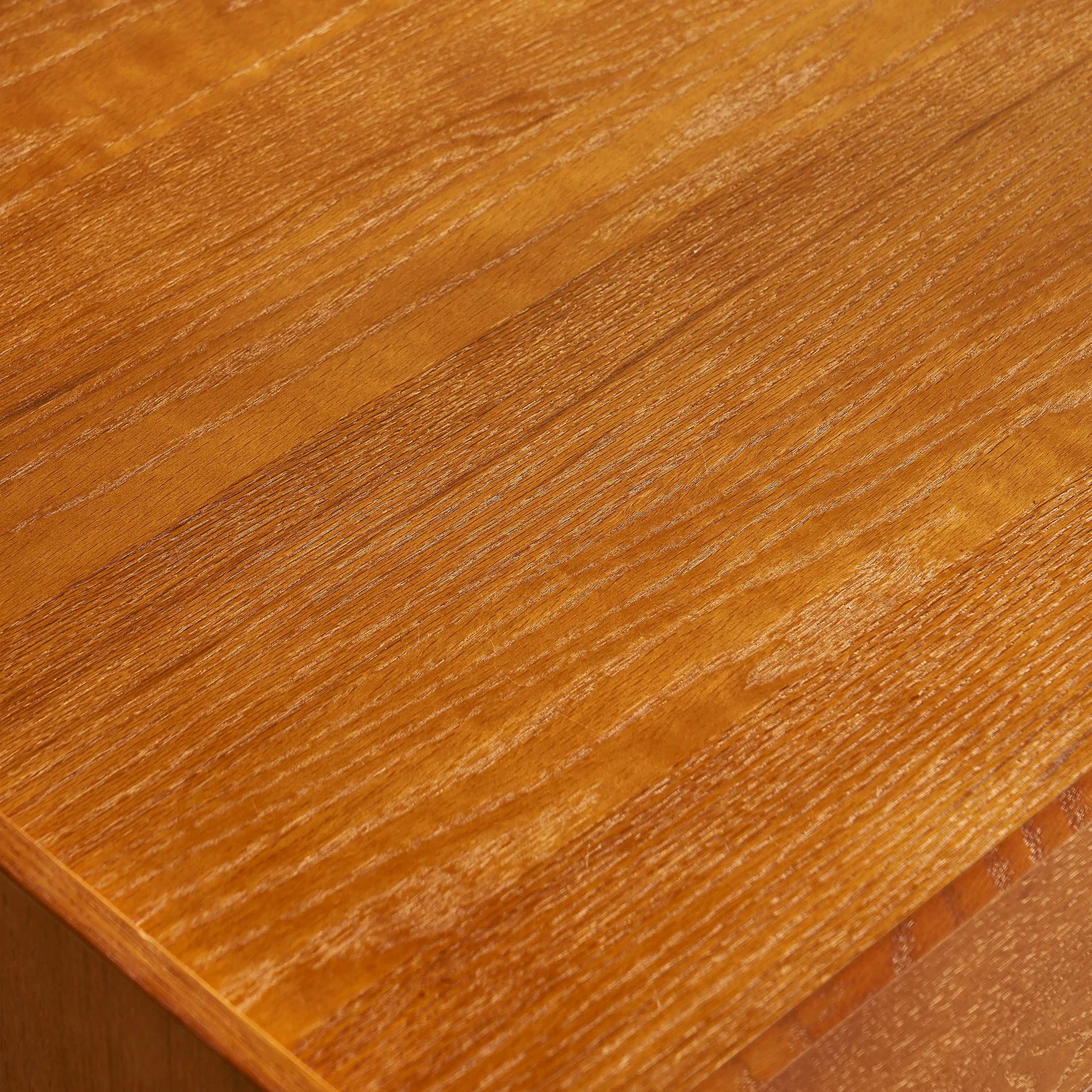 Devon Oak Media Console And Coffee Table Set