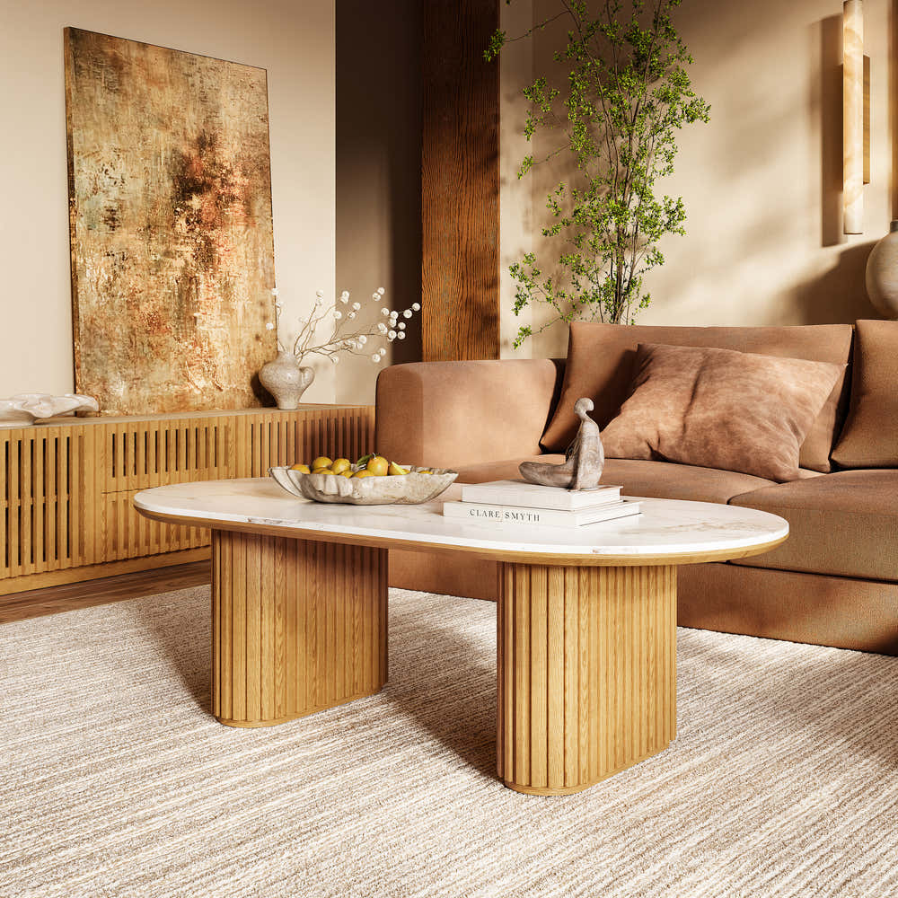 Emery Sintered Stone Coffee Table 47"W