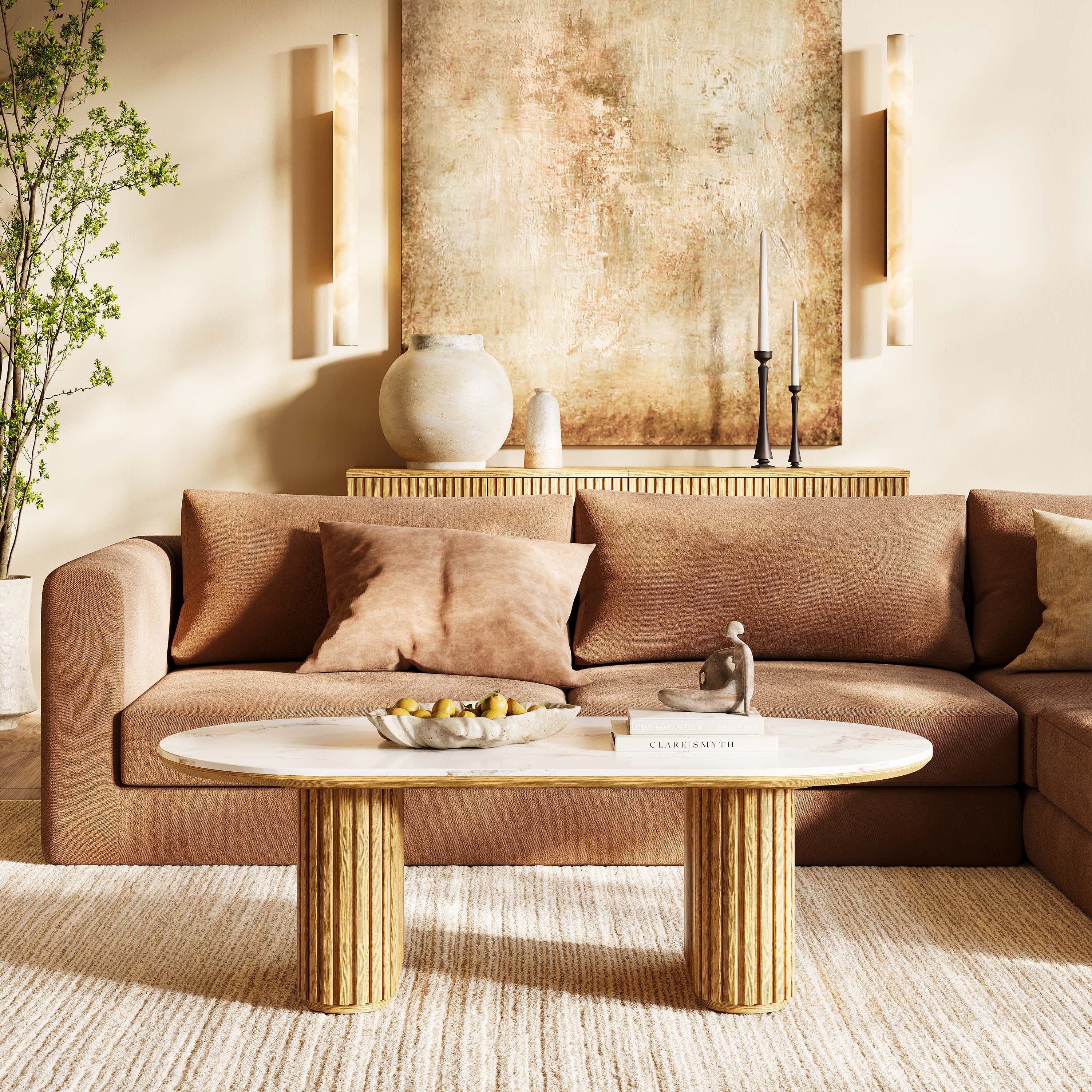 Emery Sintered Stone Coffee Table 48"W