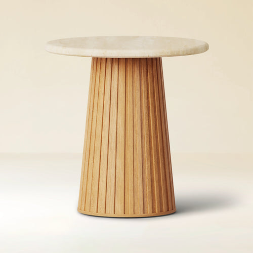 Emery Sintered Stone Side Table 20"W