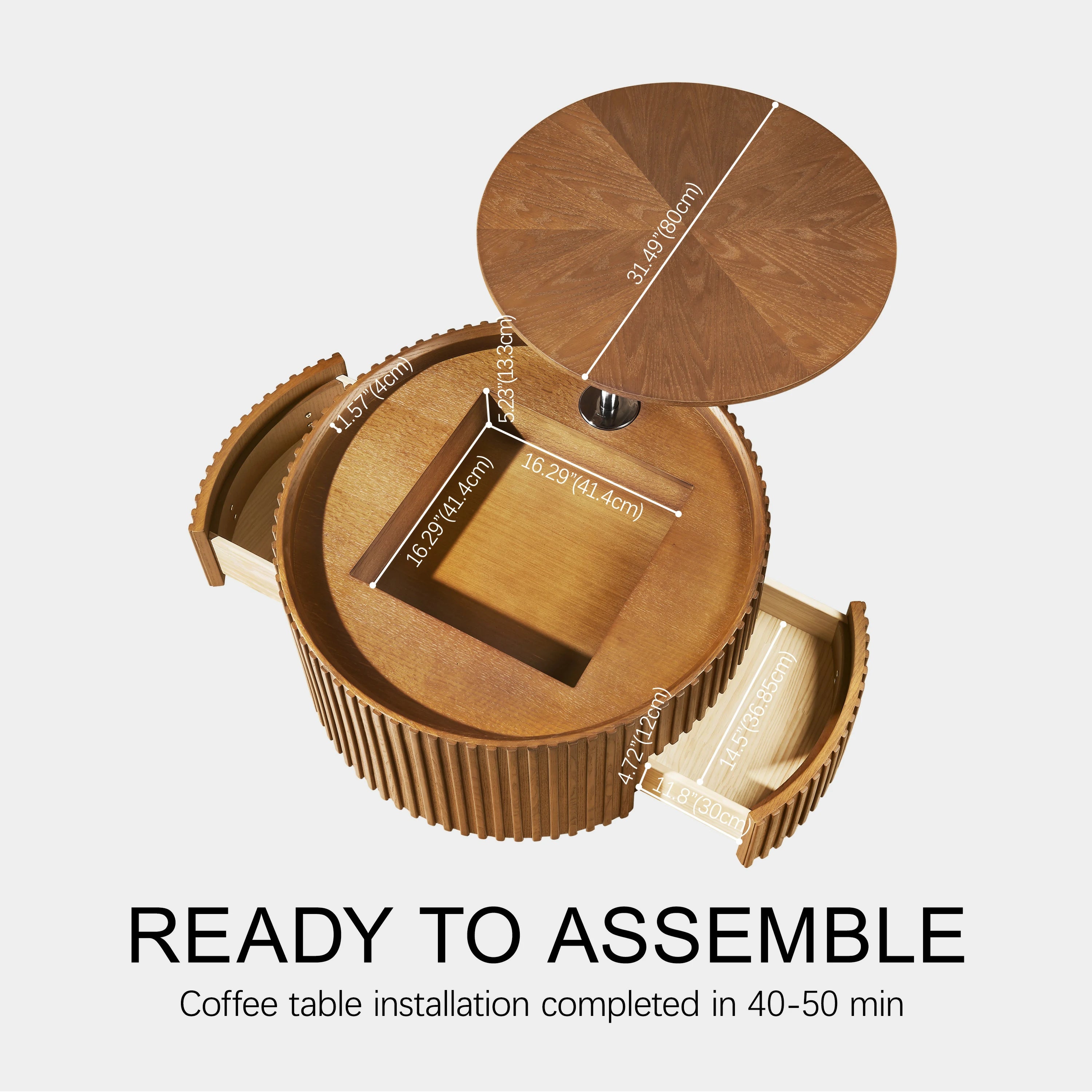 Mid-Century Coffee Table 32"W